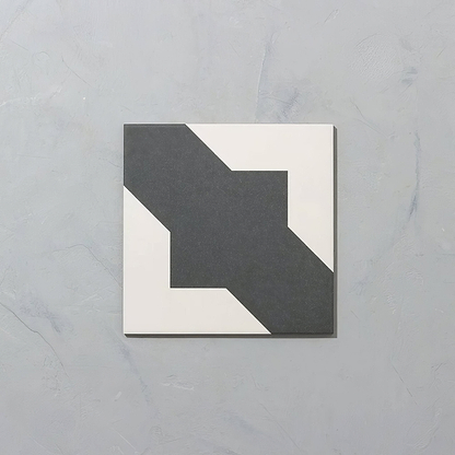 Bert & May Black Crosses Porcelain - Hyperion Tiles