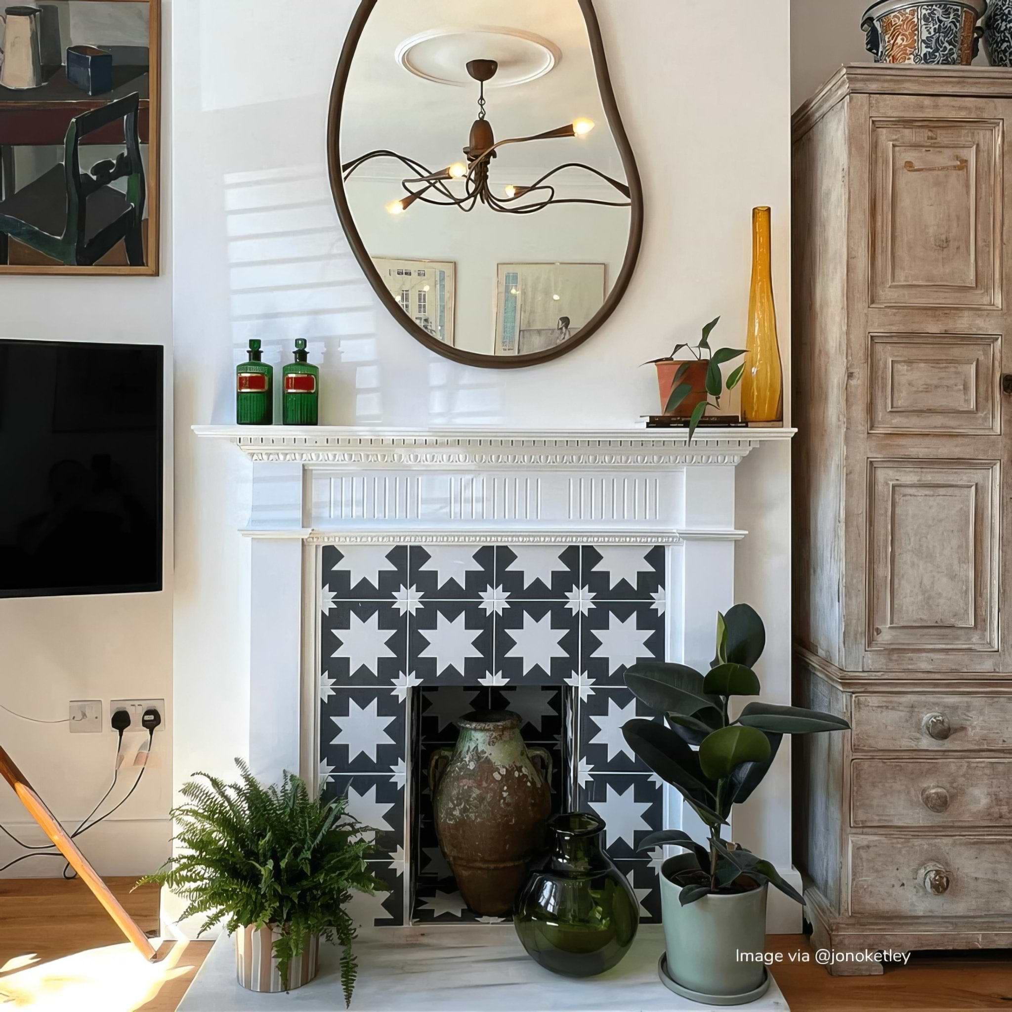 Bert & May Black Pradena Porcelain - Hyperion Tiles
