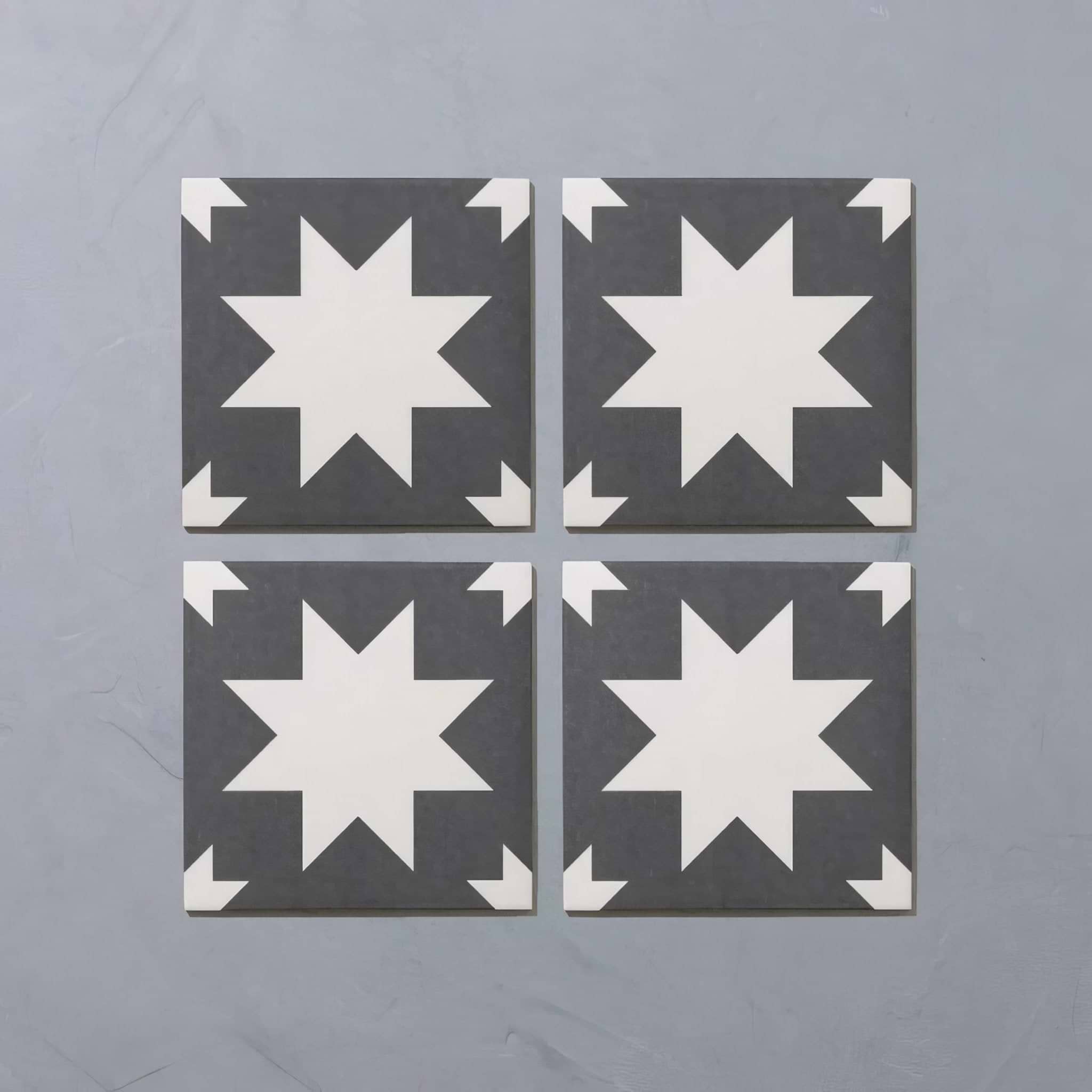 Bert & May Black Pradena Porcelain - Hyperion Tiles