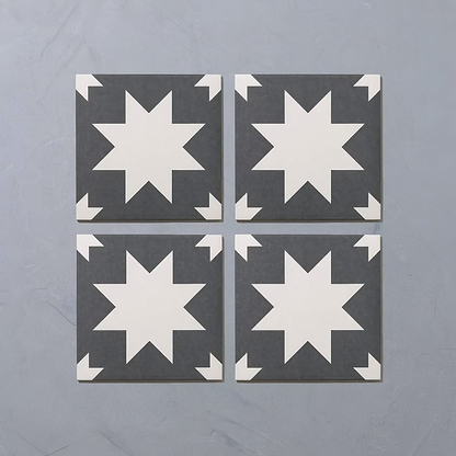 Bert & May Black Pradena Porcelain - Hyperion Tiles
