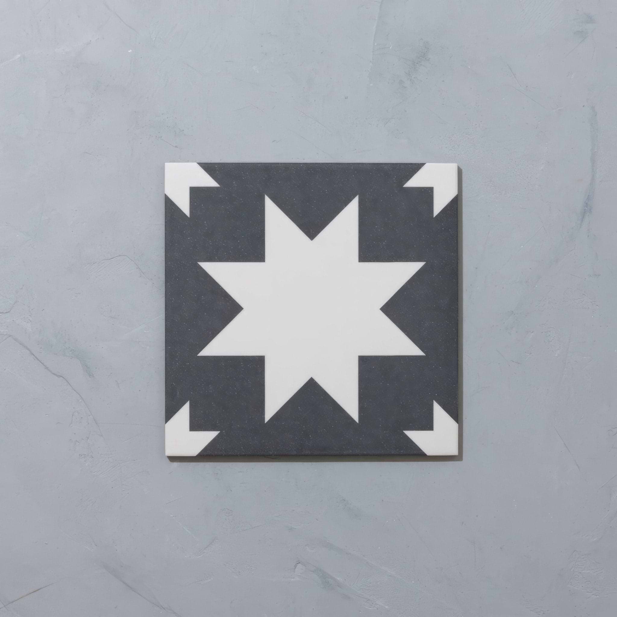 Bert & May Black Pradena Porcelain - Hyperion Tiles