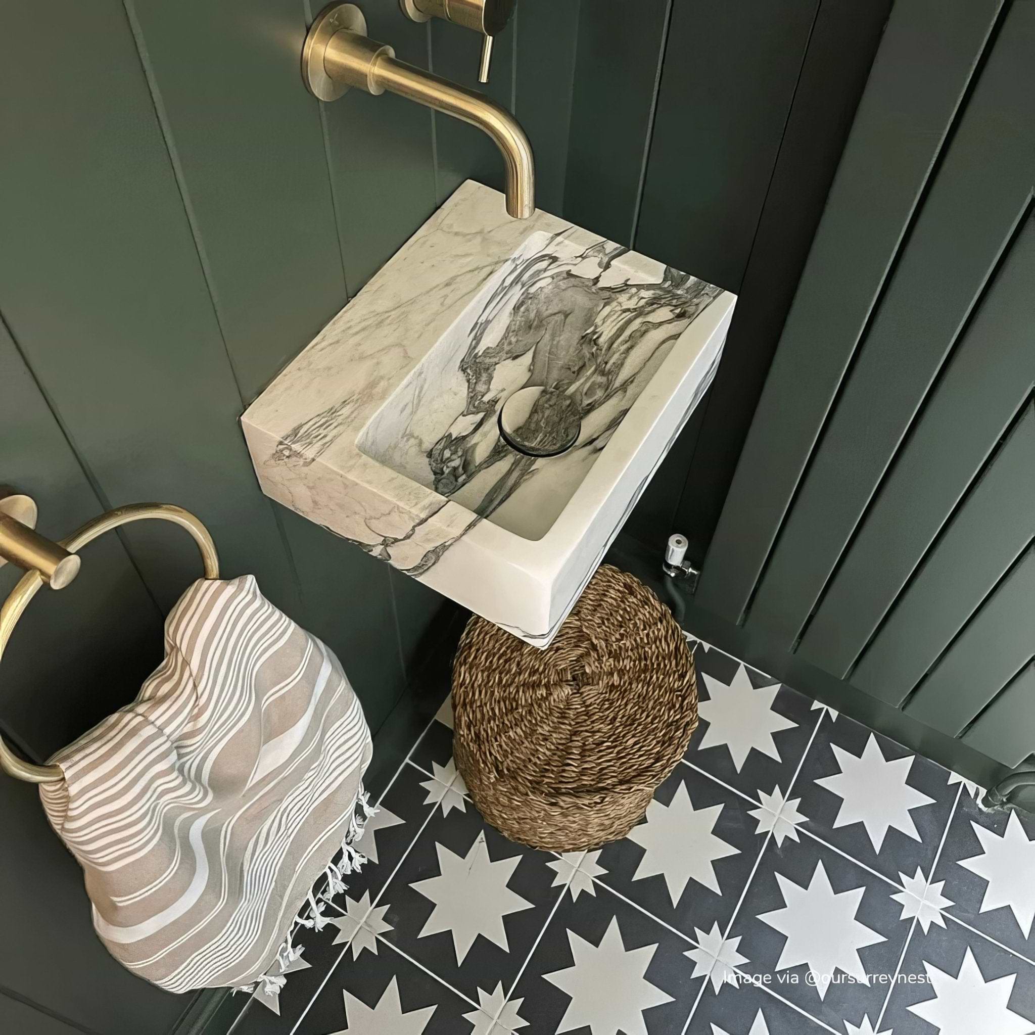 Bert & May Black Pradena Porcelain - Hyperion Tiles