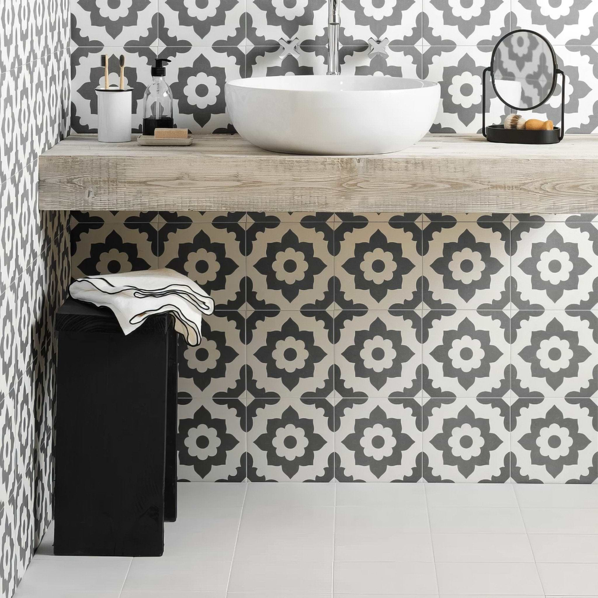 Bert & May Black Santona Porcelain - Hyperion Tiles