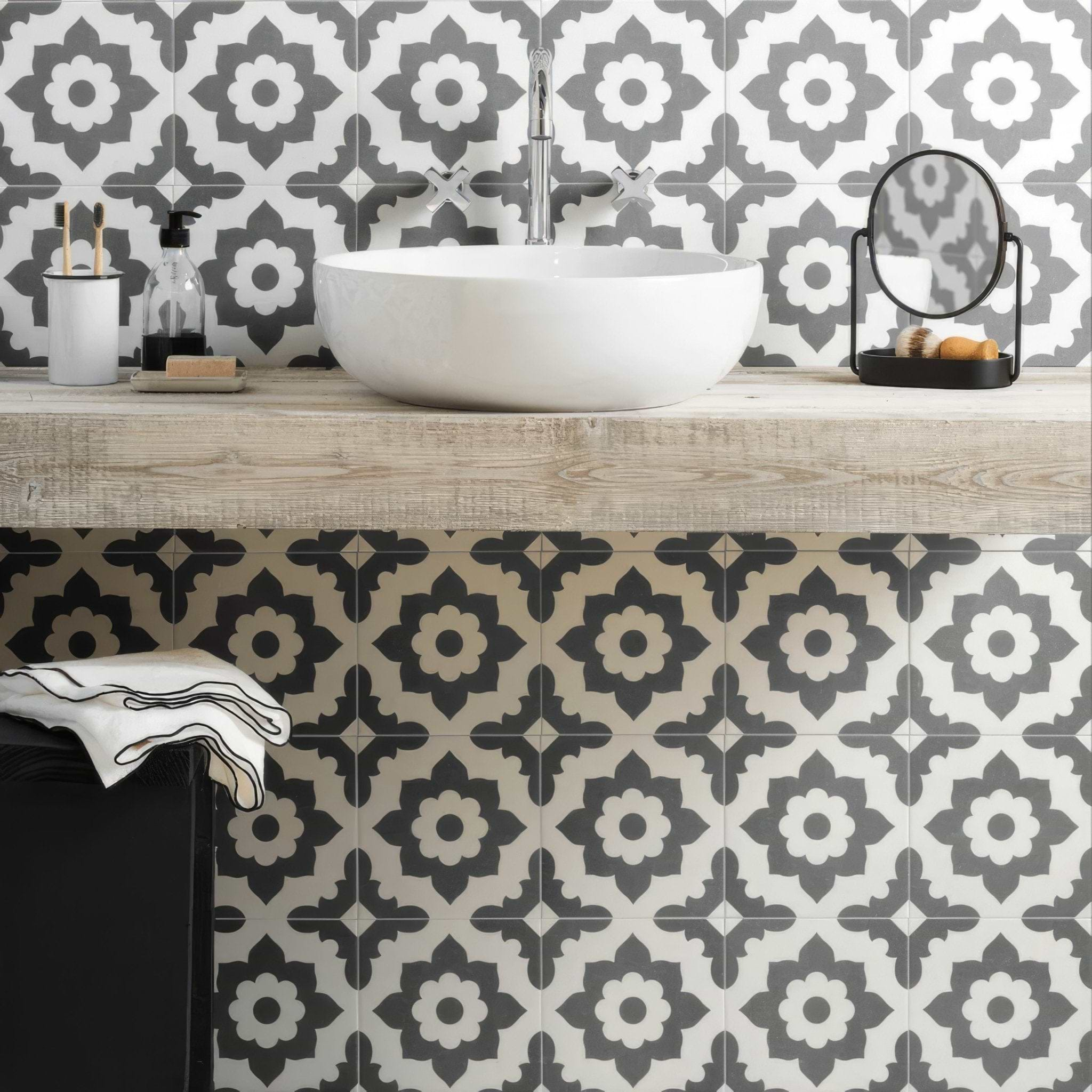 Bert & May Black Santona Porcelain - Hyperion Tiles