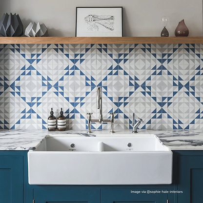Bert & May Blue Majadas Porcelain - Hyperion Tiles