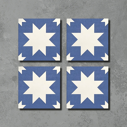 Bert & May Blue Pradena Porcelain - Hyperion Tiles