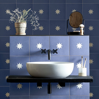 Bert & May Navy Luna Porcelain - Hyperion Tiles