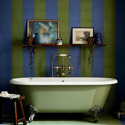 Bert & May Navy Porcelain Plain Tile - Hyperion Tiles