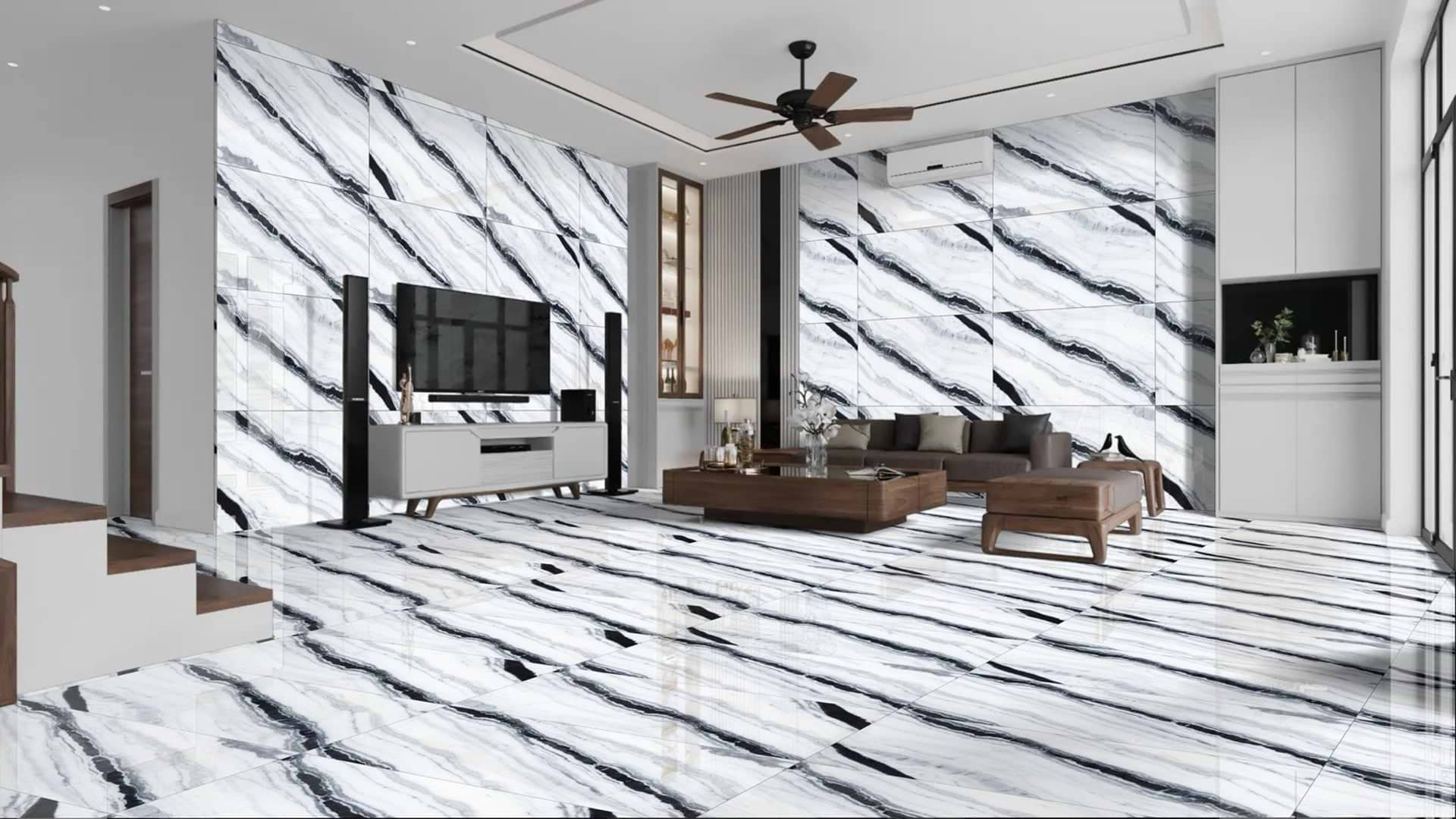 Bianco Lasa 60 x 120cm - Hyperion Tiles