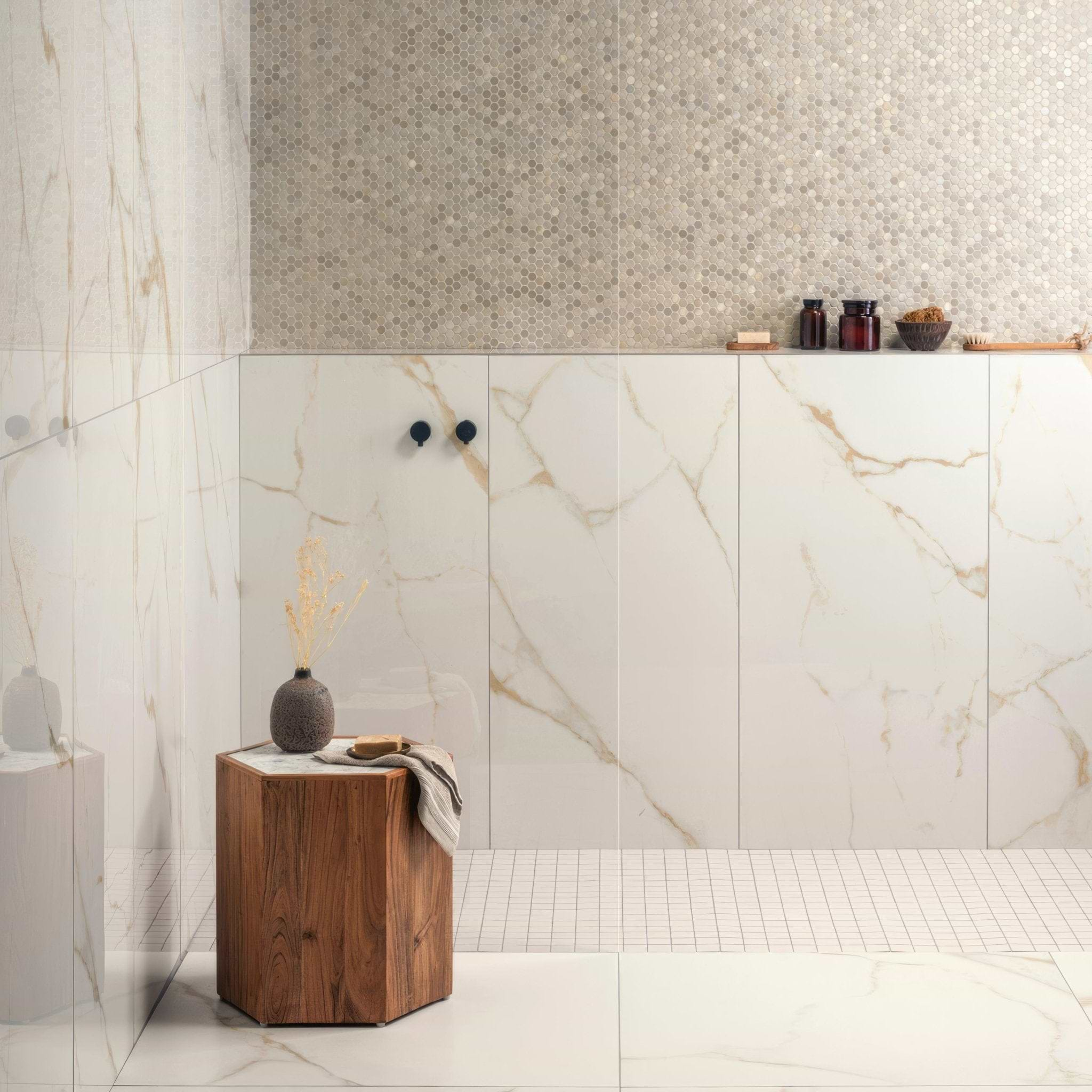 Bianco Oro Matt 90 x 90cm - Hyperion Tiles