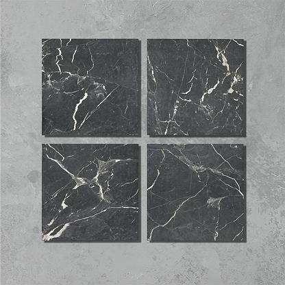 Black Marble Porcelain Tile - Hyperion Tiles