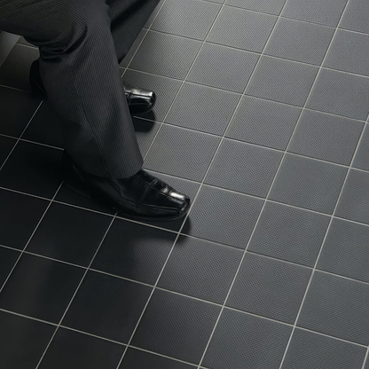 Black Pinhead Quarry Tile 148x148x9mm - Hyperion Tiles