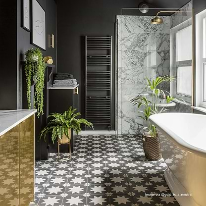 Black Pradena Tile - Hyperion Tiles