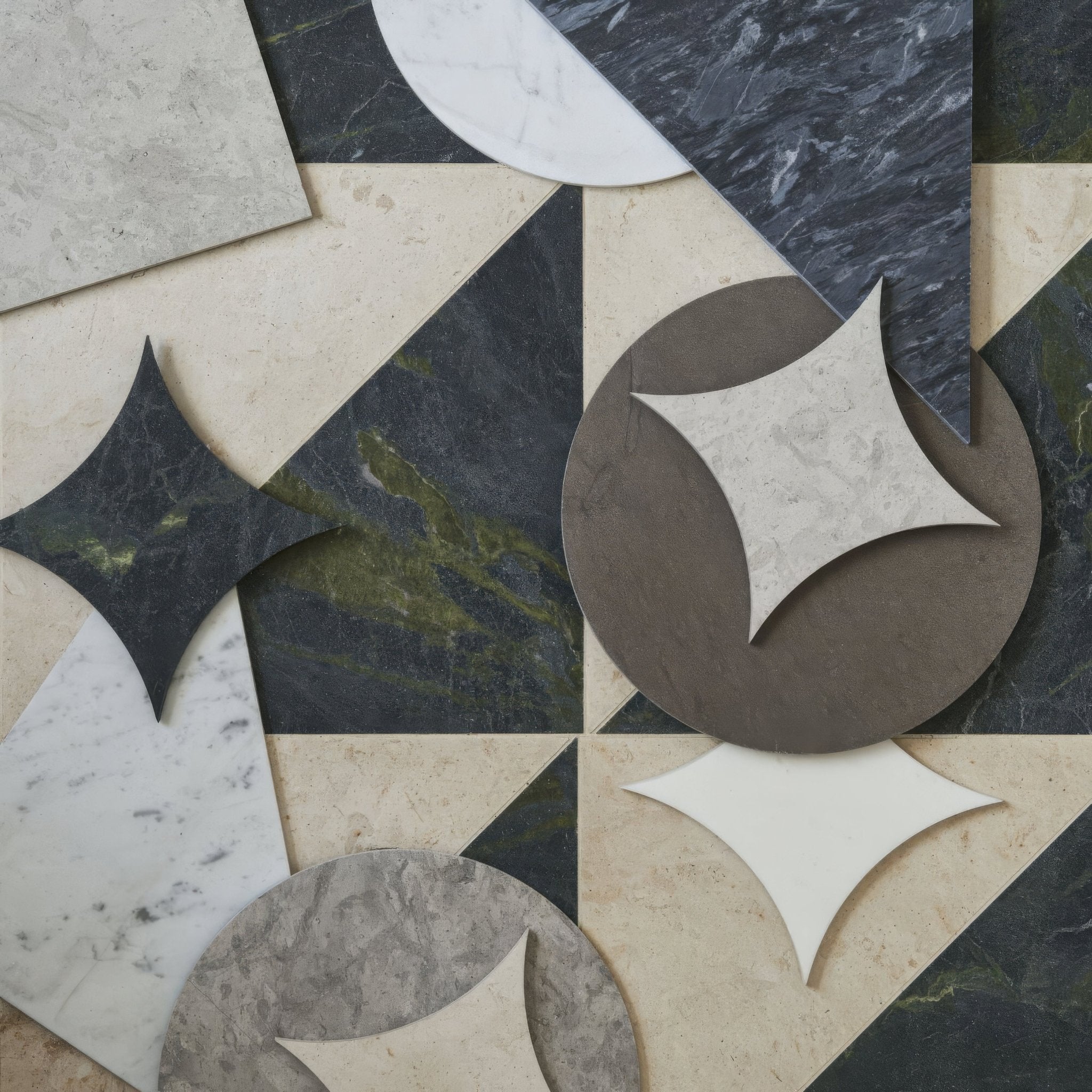 Blends Carrara Circle - Hyperion Tiles