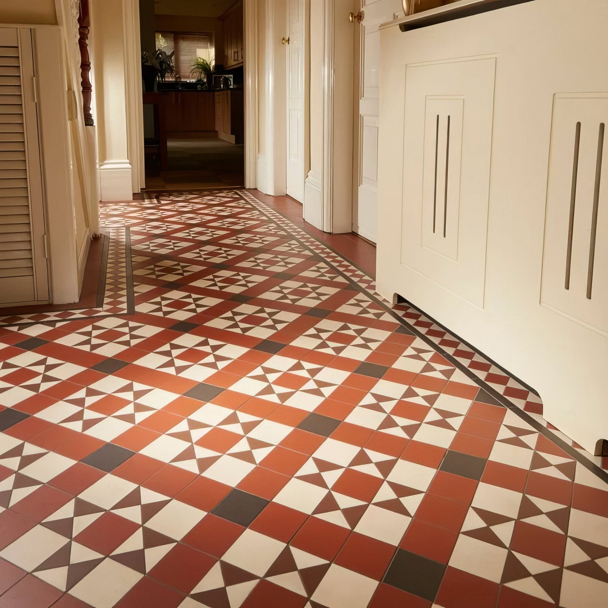 Blenheim Black, Brown, Red & White - Hyperion Tiles