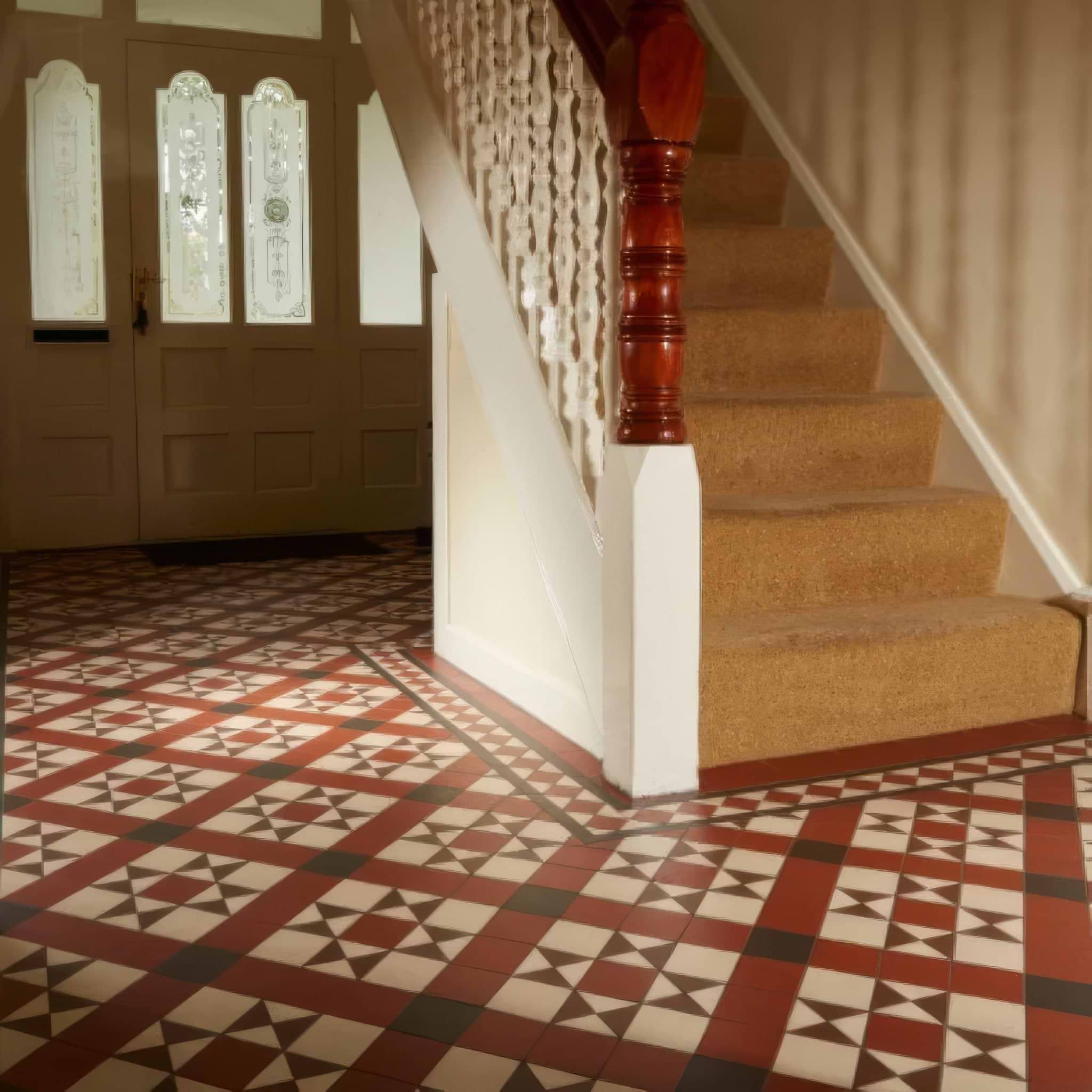 Blenheim Black, Brown, Red & White - Hyperion Tiles
