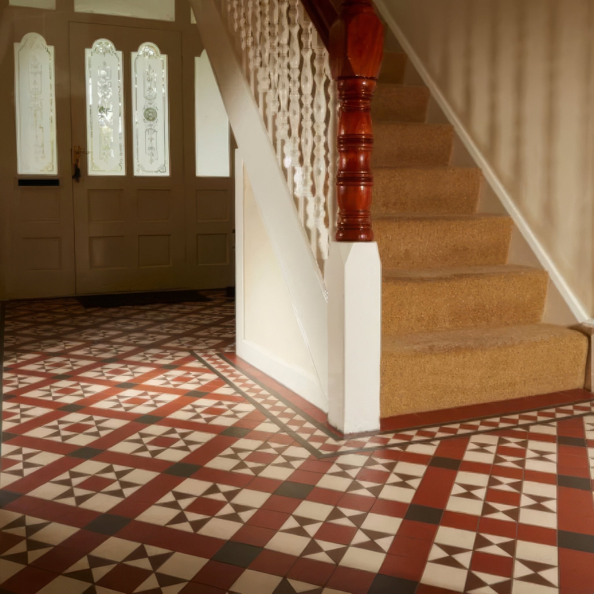 Blenheim Black, Brown, Red & White - Hyperion Tiles