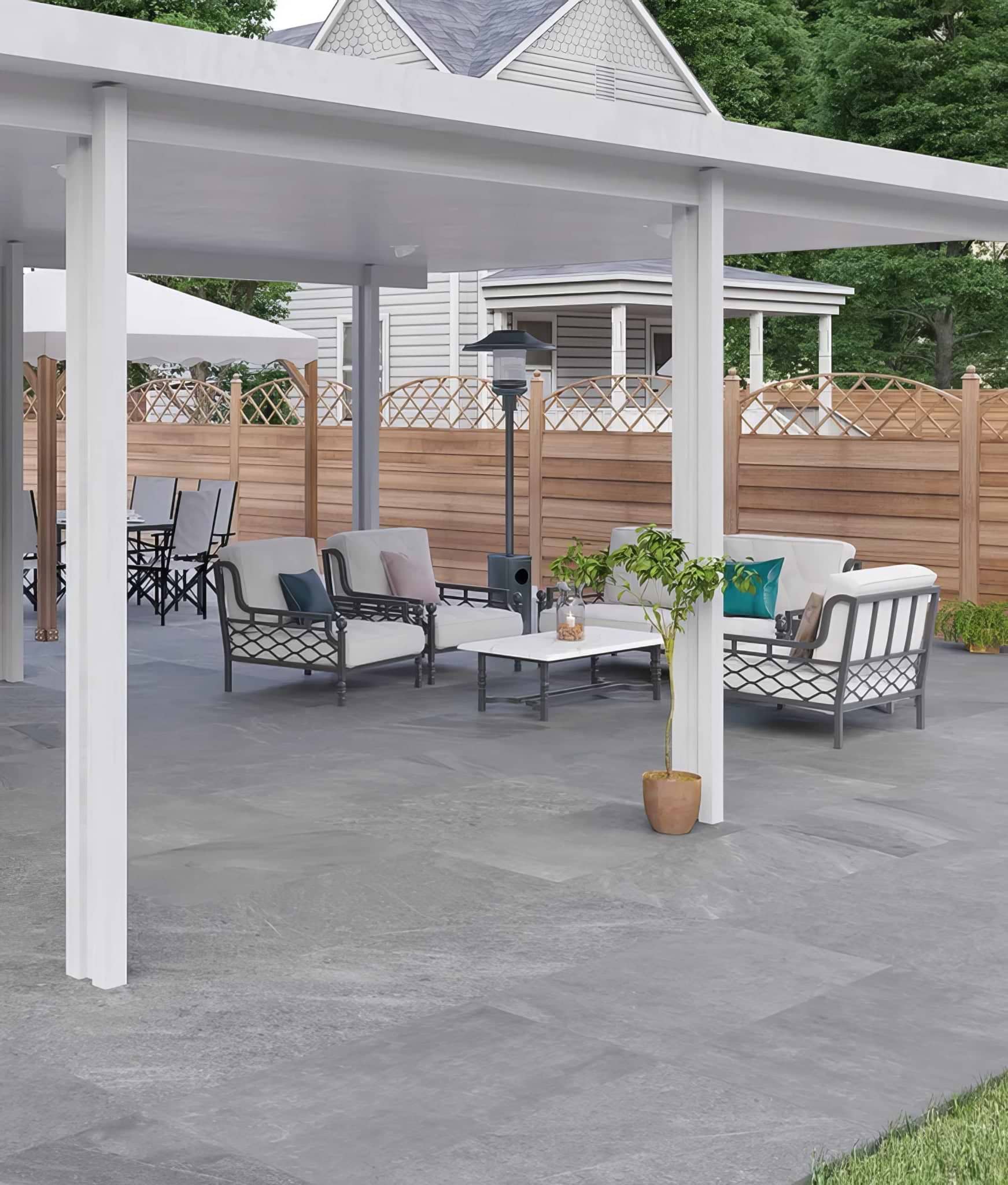 Blenheim Paving Porcelain White - Hyperion Tiles