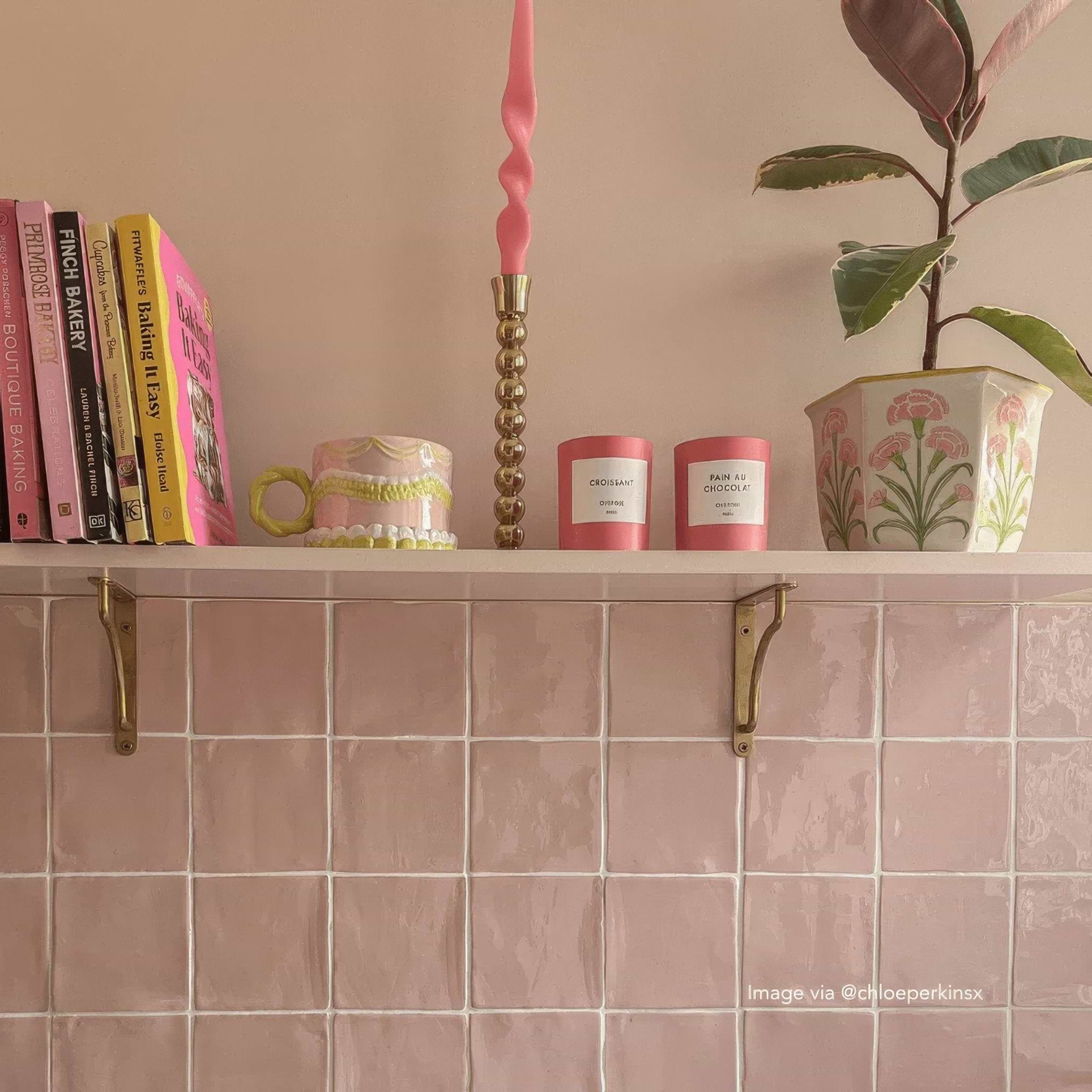 Blush Glazed Square Tile - Hyperion Tiles