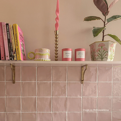 Blush Glazed Square Tile - Hyperion Tiles