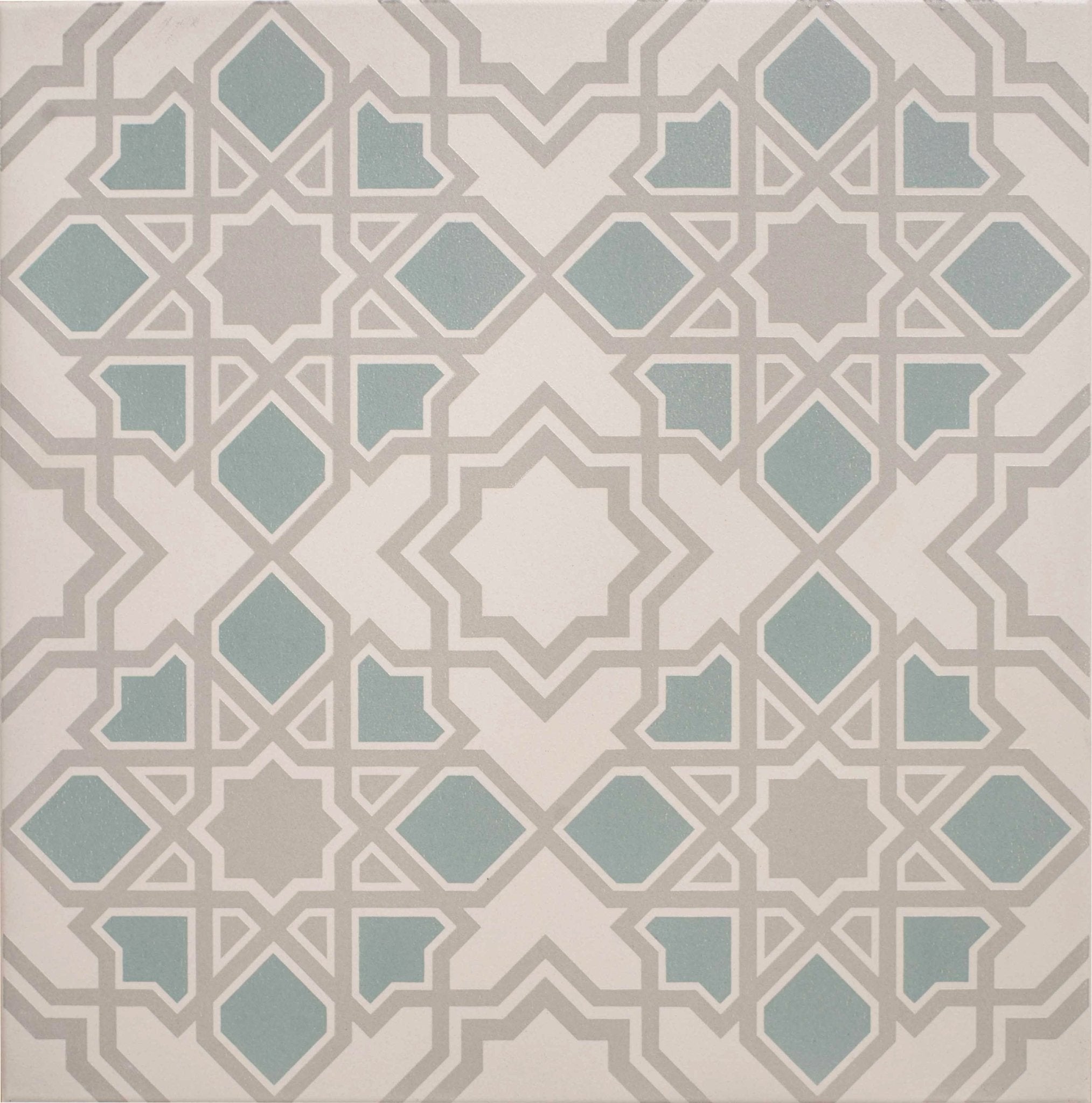 Bolero Teal on Chalk - Hyperion Tiles