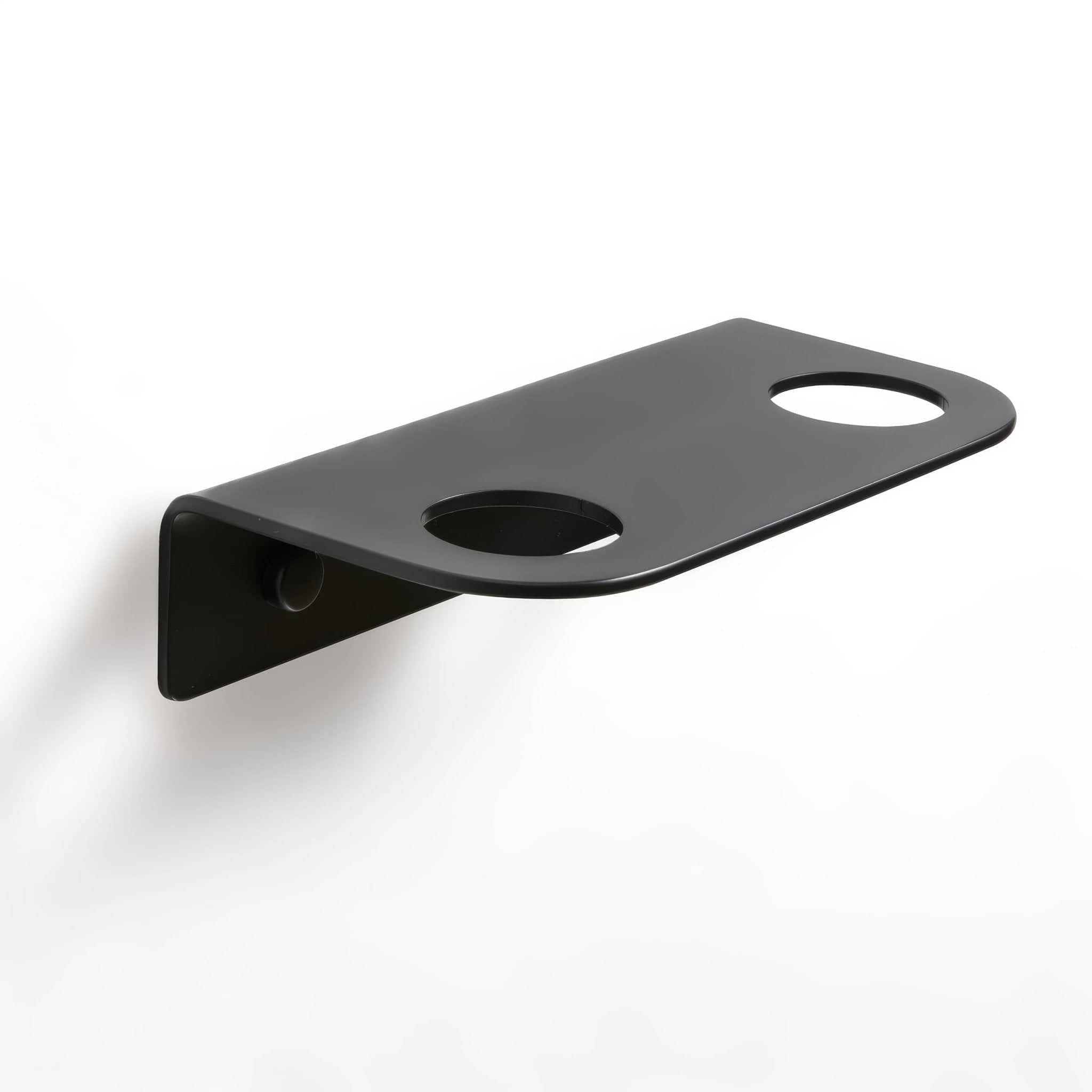 Bottle Holder 2 Hole Black - Hyperion Tiles