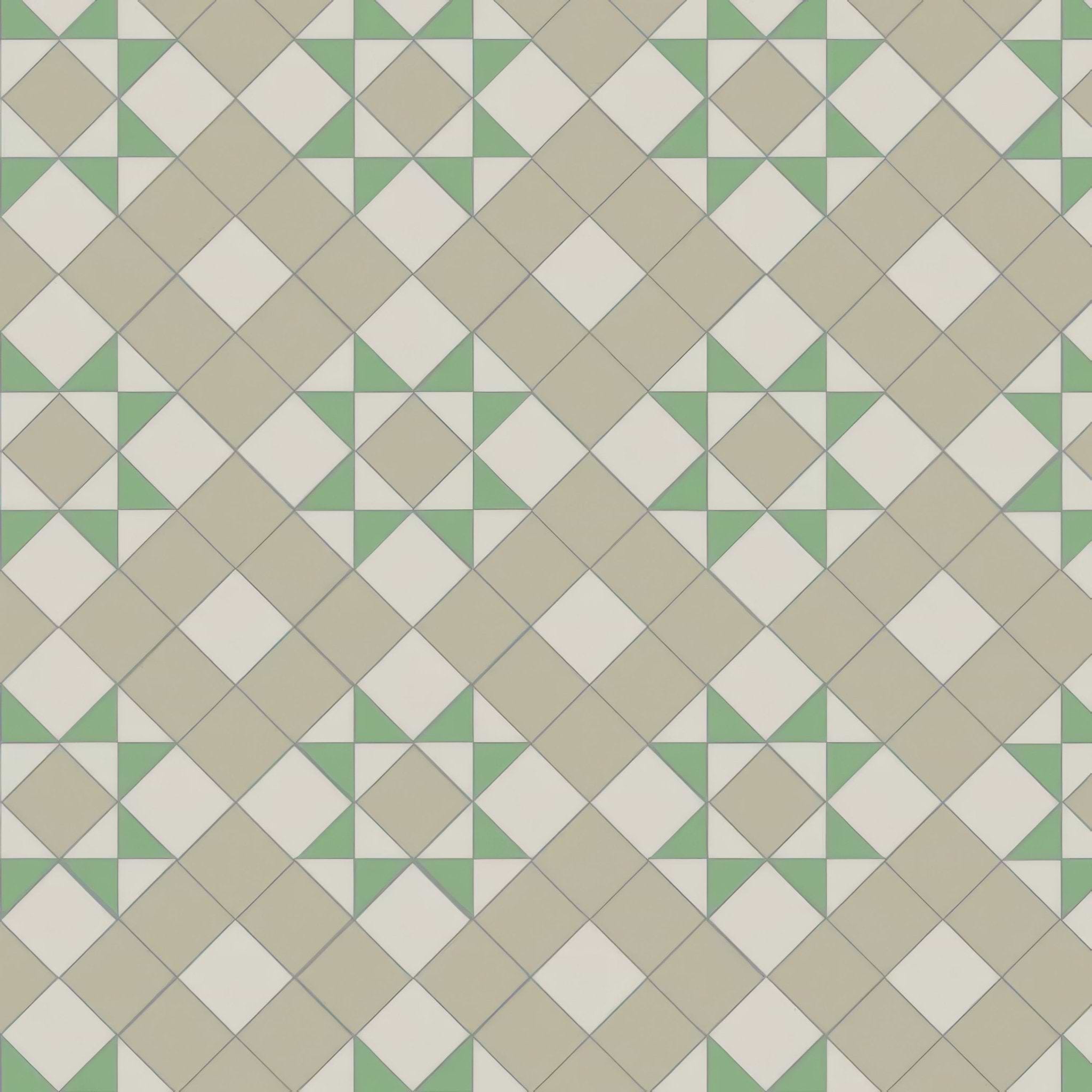 Braemar Chester Mews, Dover White & Spring Green - Hyperion Tiles