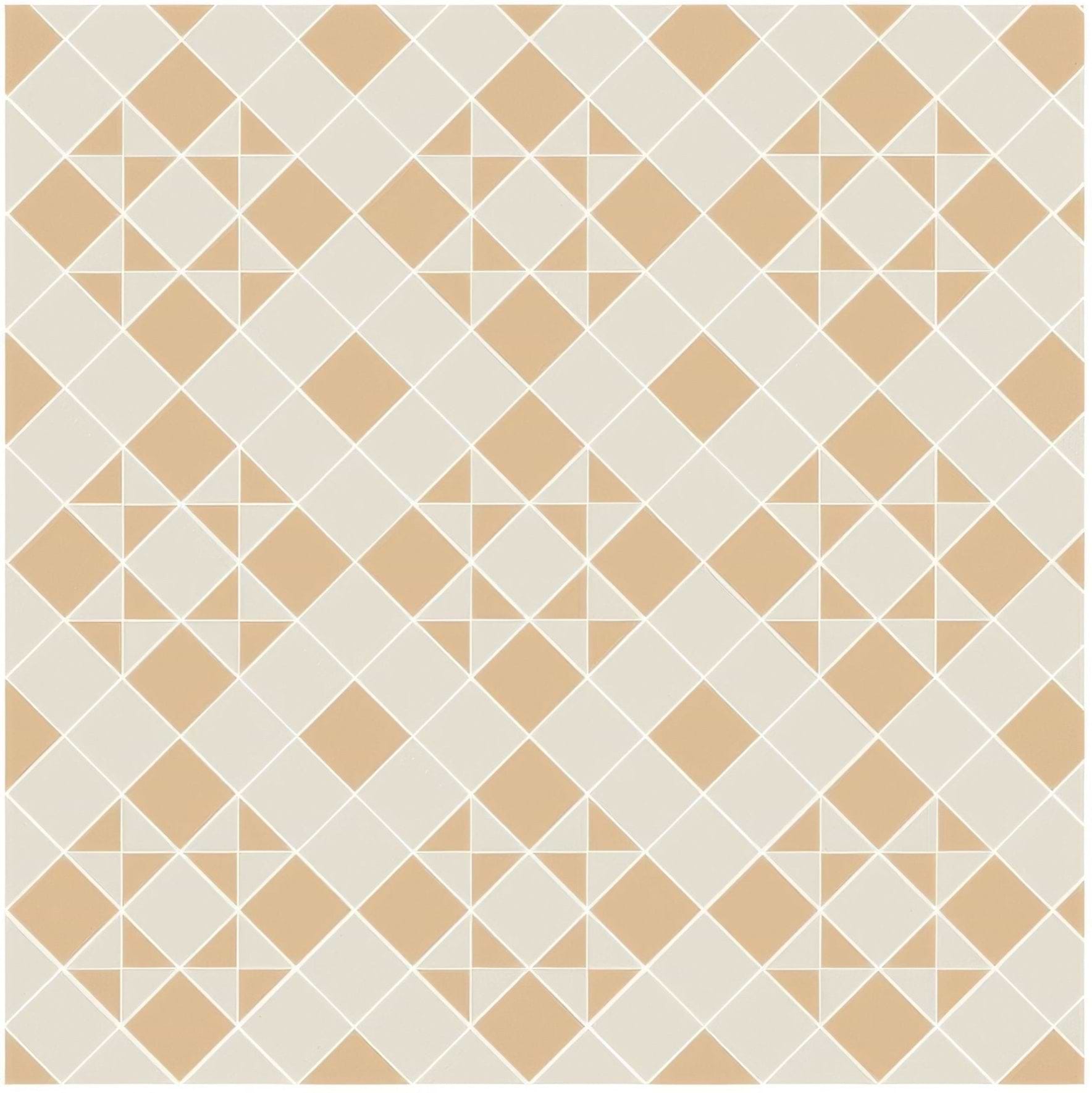Braemar Hawthorn Yellow and Dover White - Hyperion Tiles