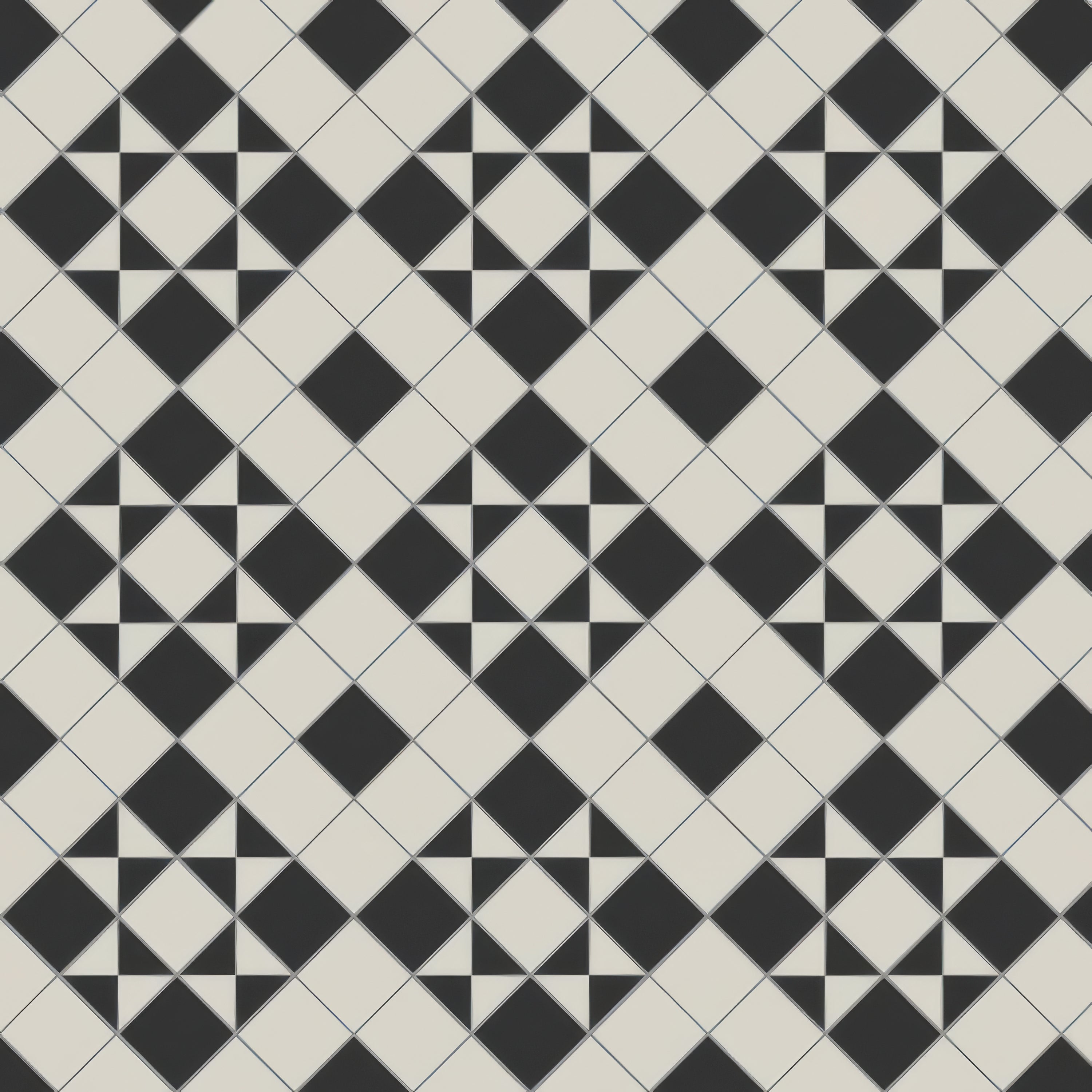 Braemar Black and White Inverted - Hyperion Tiles