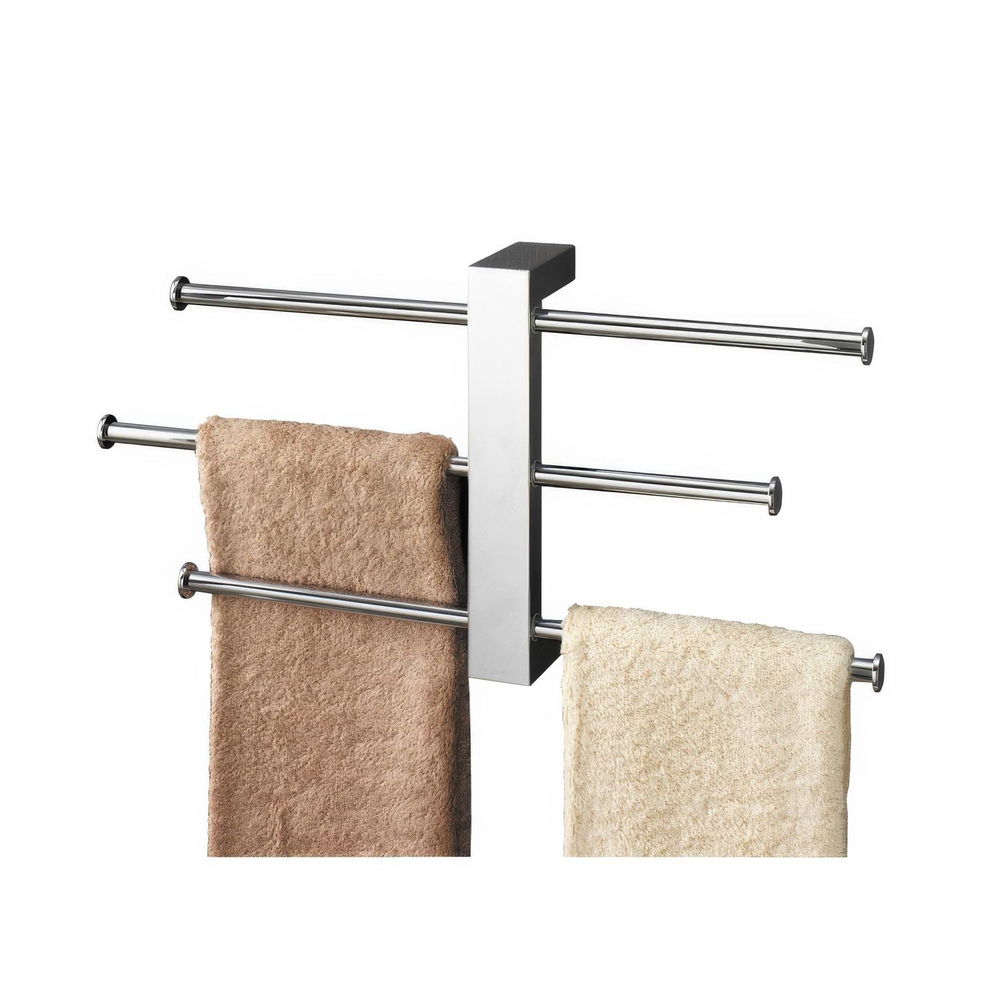 Bridge Towel Rail Set Wall Mounted Chrome - Hyperion Tiles