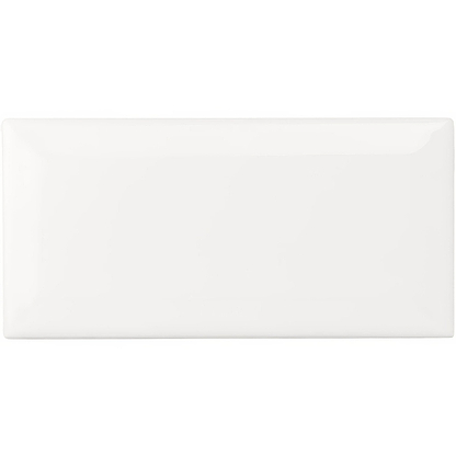 Brilliant White Metro Bevelled Tile - Hyperion Tiles