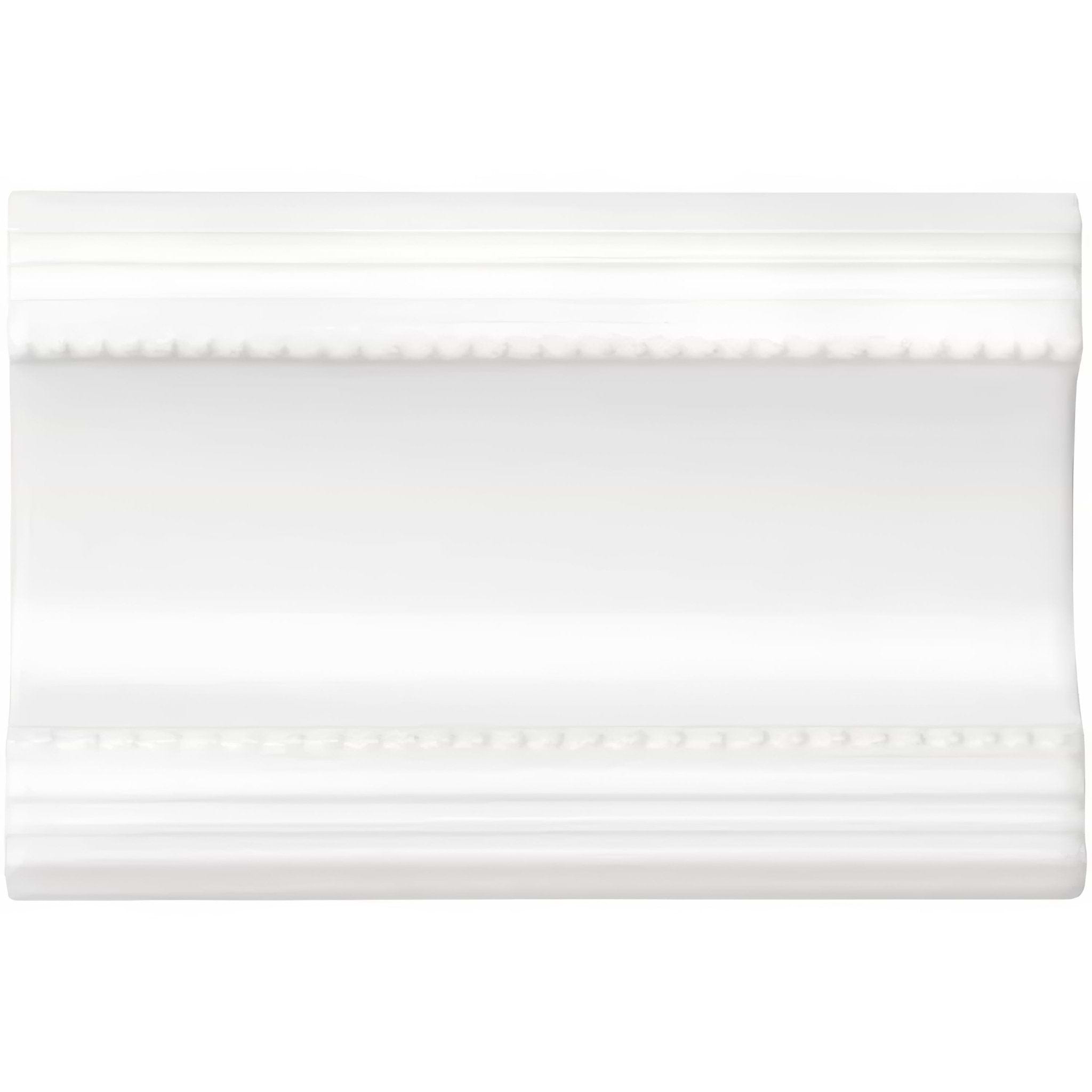Brilliant White Plain Cornice - Hyperion Tiles