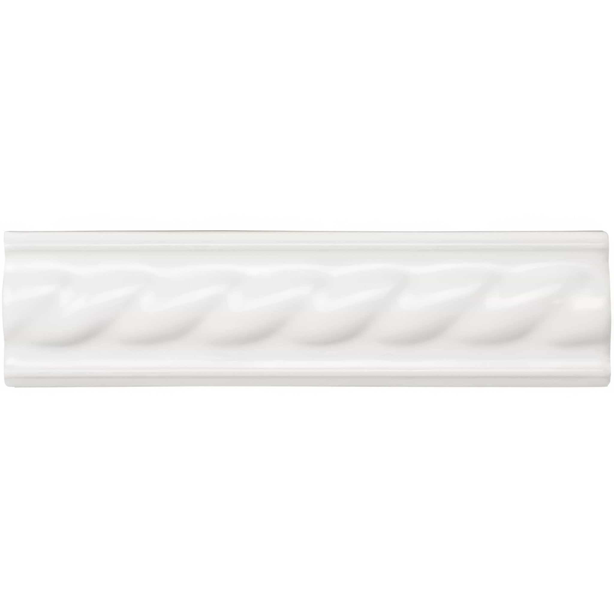 Brilliant White Rope Moulding - Hyperion Tiles
