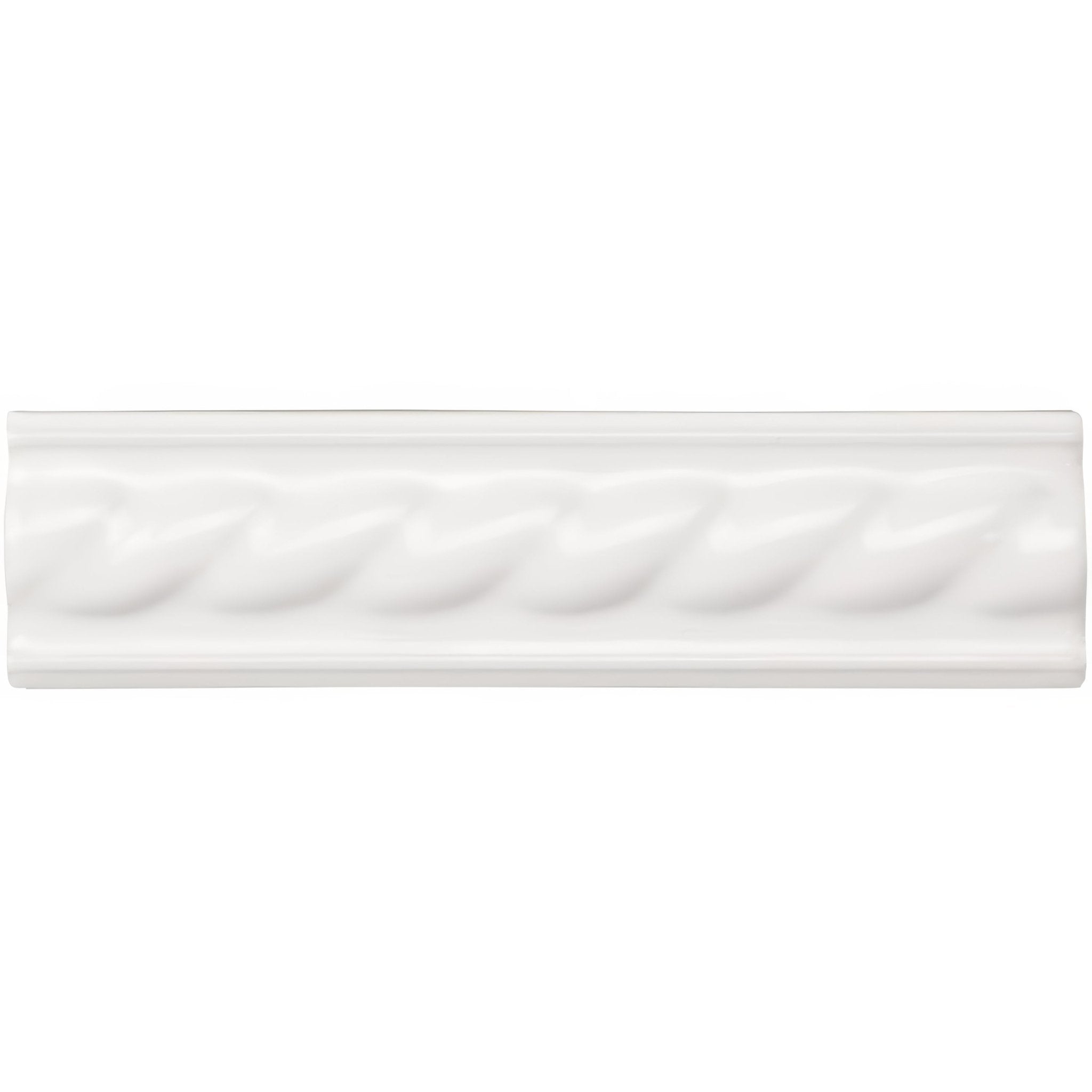 Brilliant White Rope Moulding - Hyperion Tiles