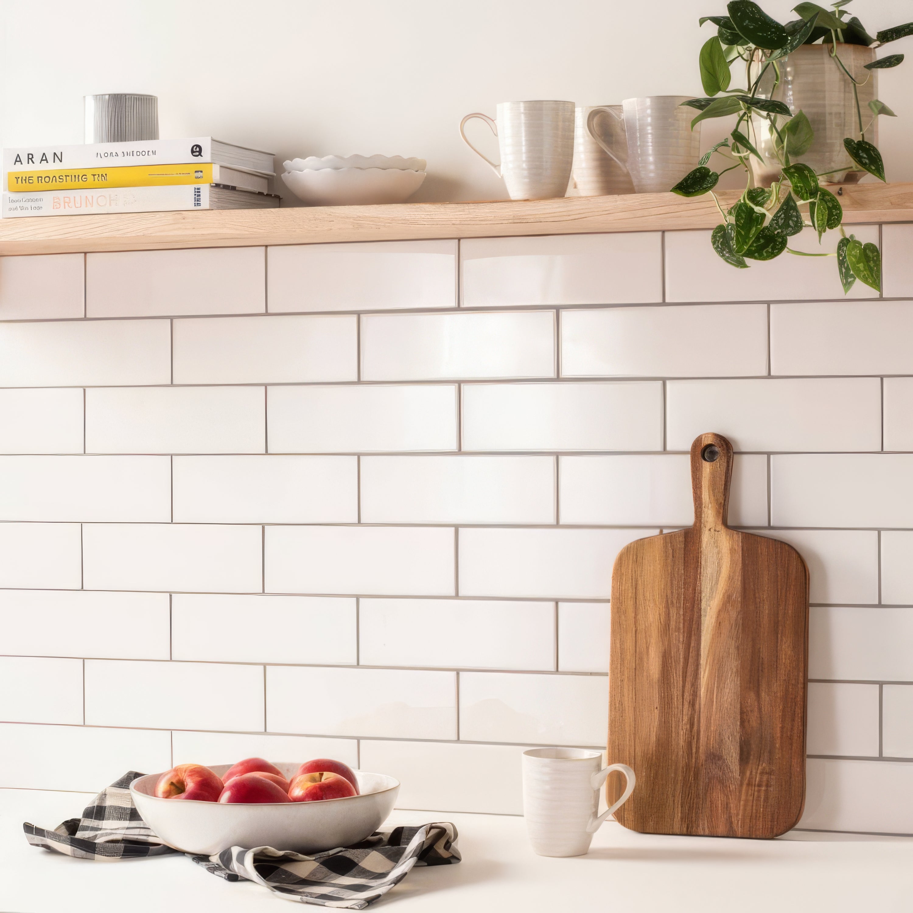 Brilliant White Large Brick - Hyperion Tiles