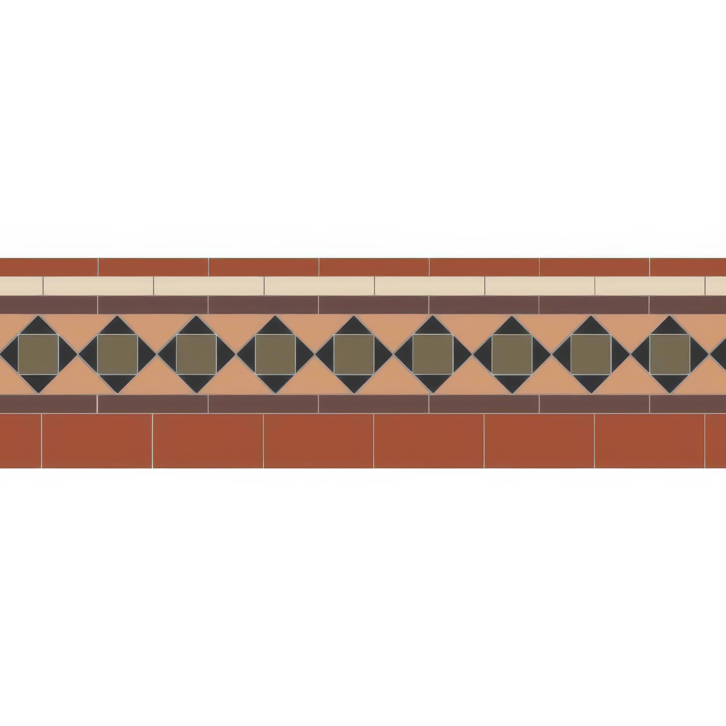 Browning Black, Brown, Buff, Green, Red & White By Hyperion Tiles