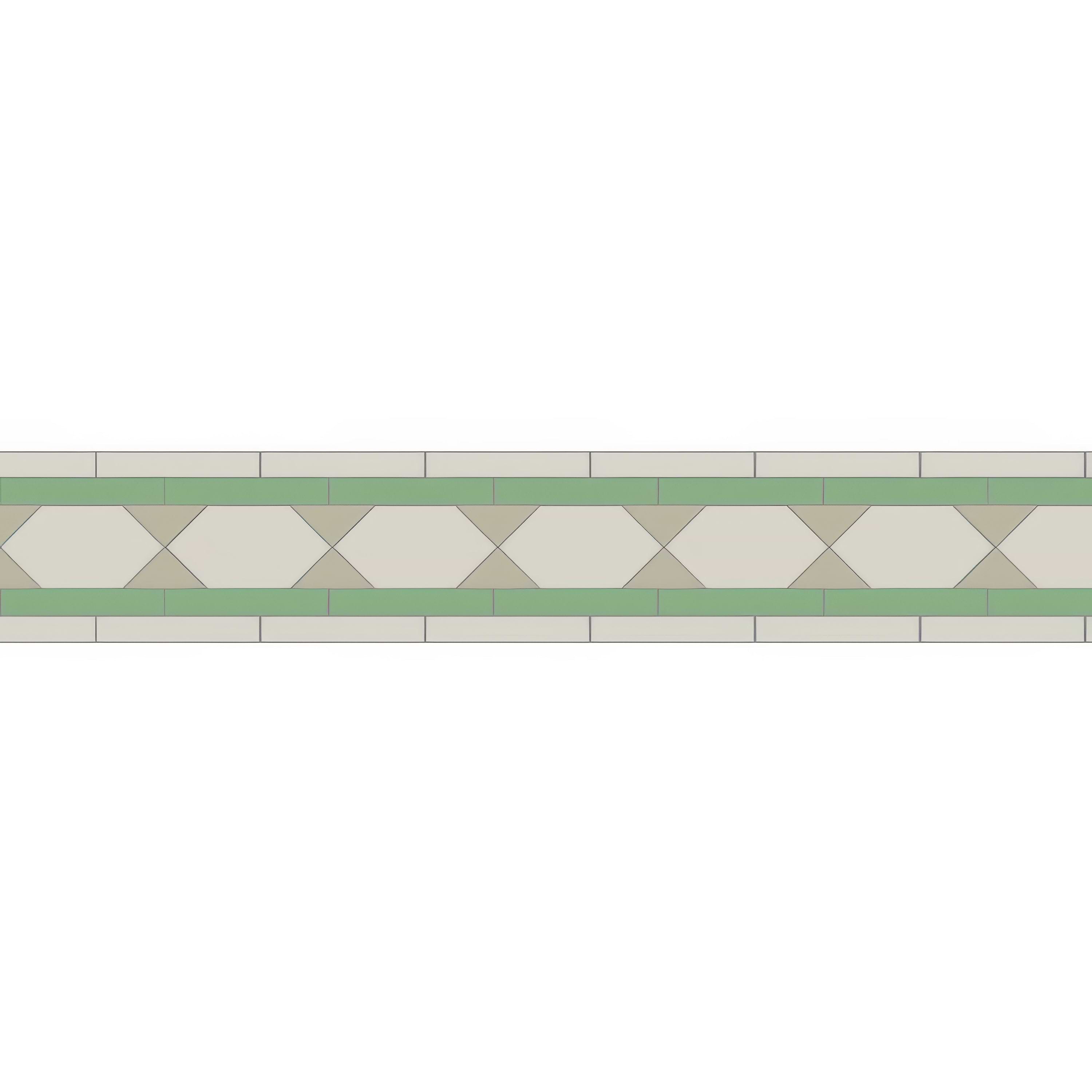 Brunel Chester Mews, Dover White & Spring Green By Hyperion Tiles