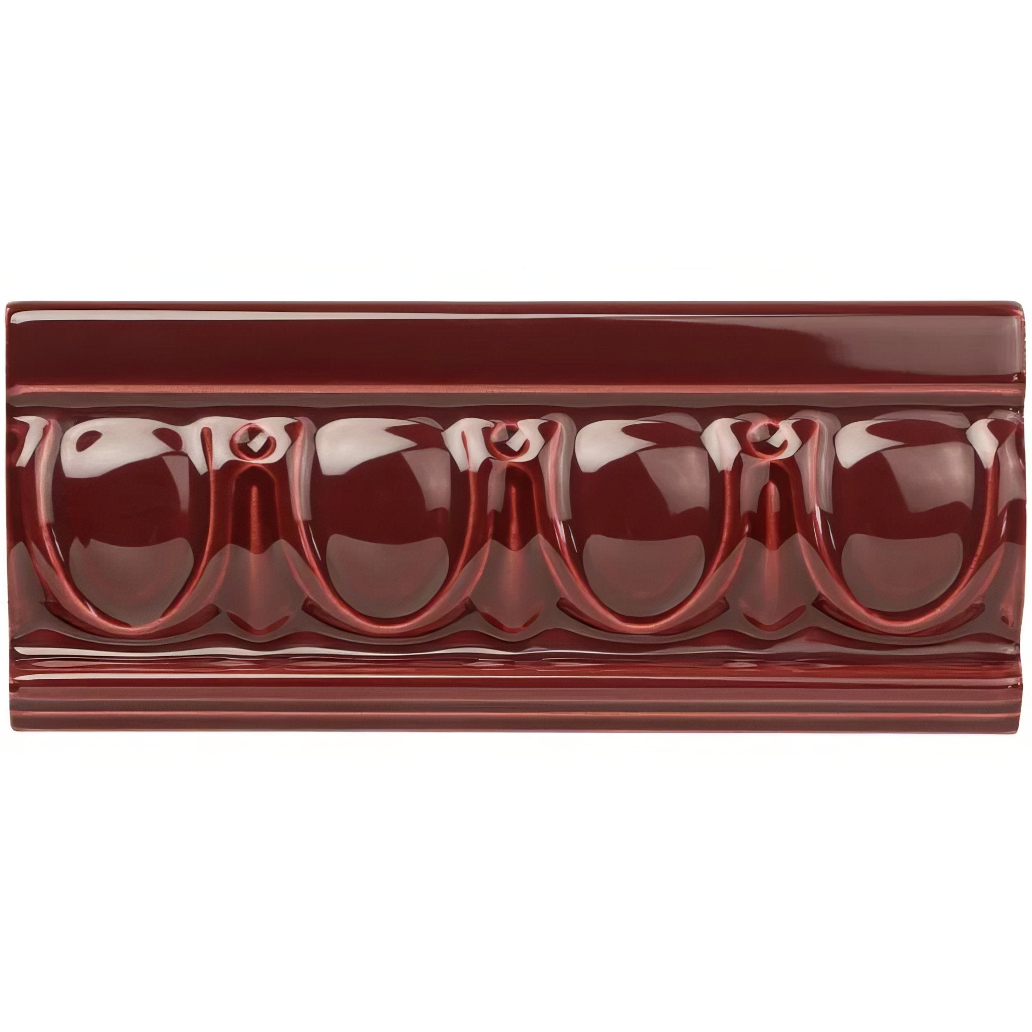 Burgundy Egg & Dart Moulding - Hyperion Tiles