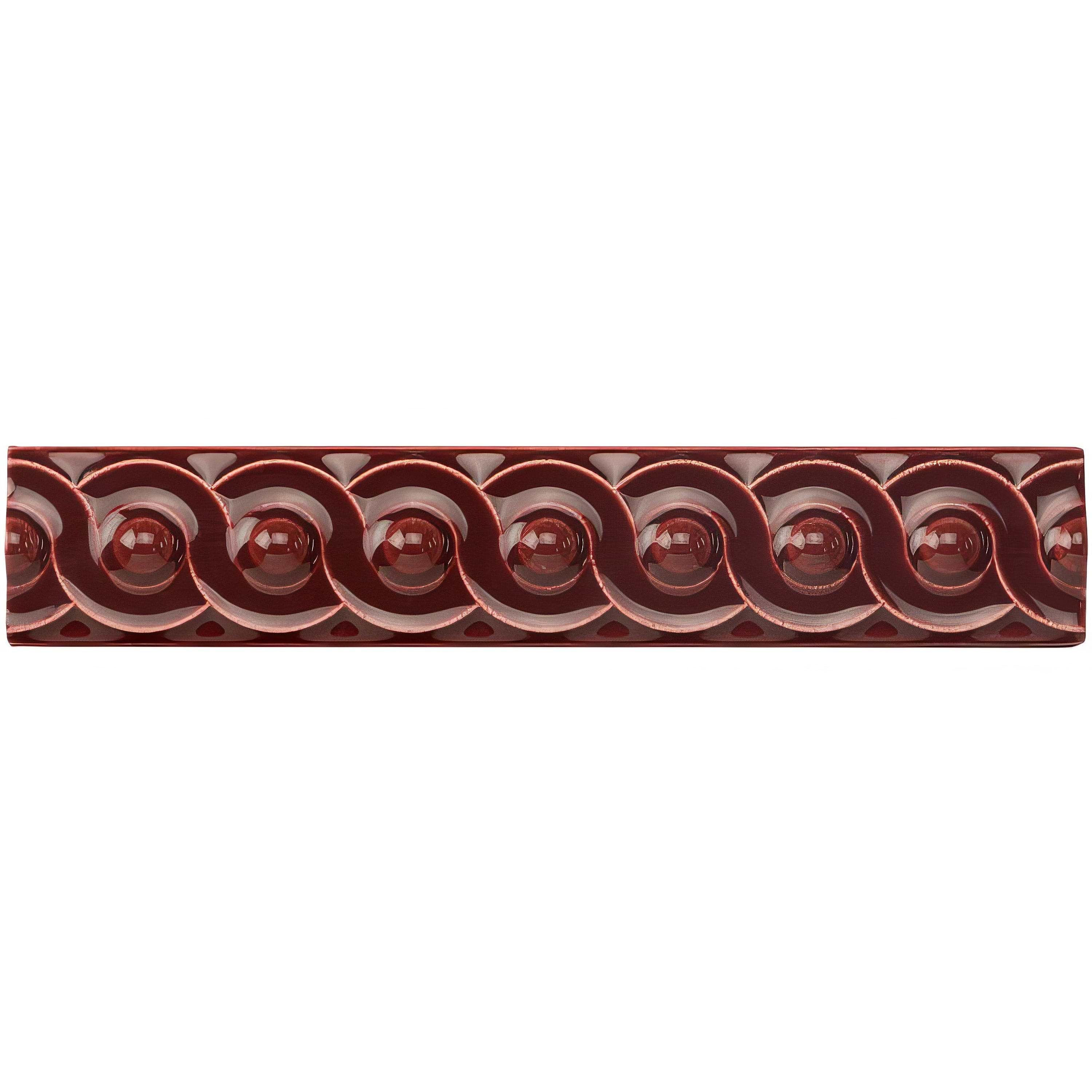 Burgundy Scroll Moulding - Hyperion Tiles