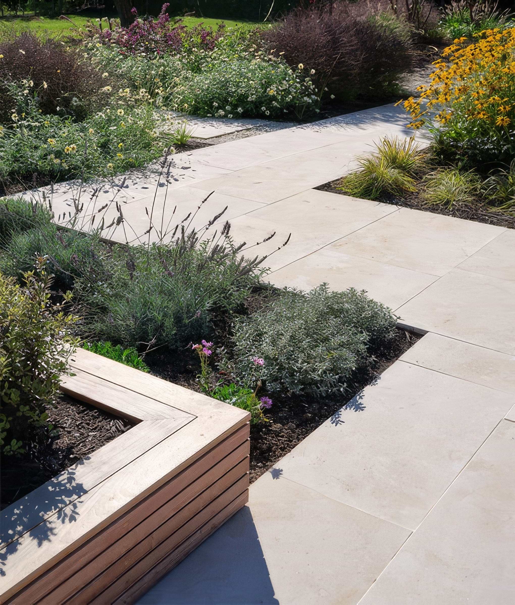 Buscot Limestone Paving Etched Finish By Hyperion Tiles