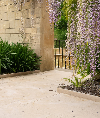 Buscot Limestone Paving Tumbled & Etched Finish By Hyperion Tiles