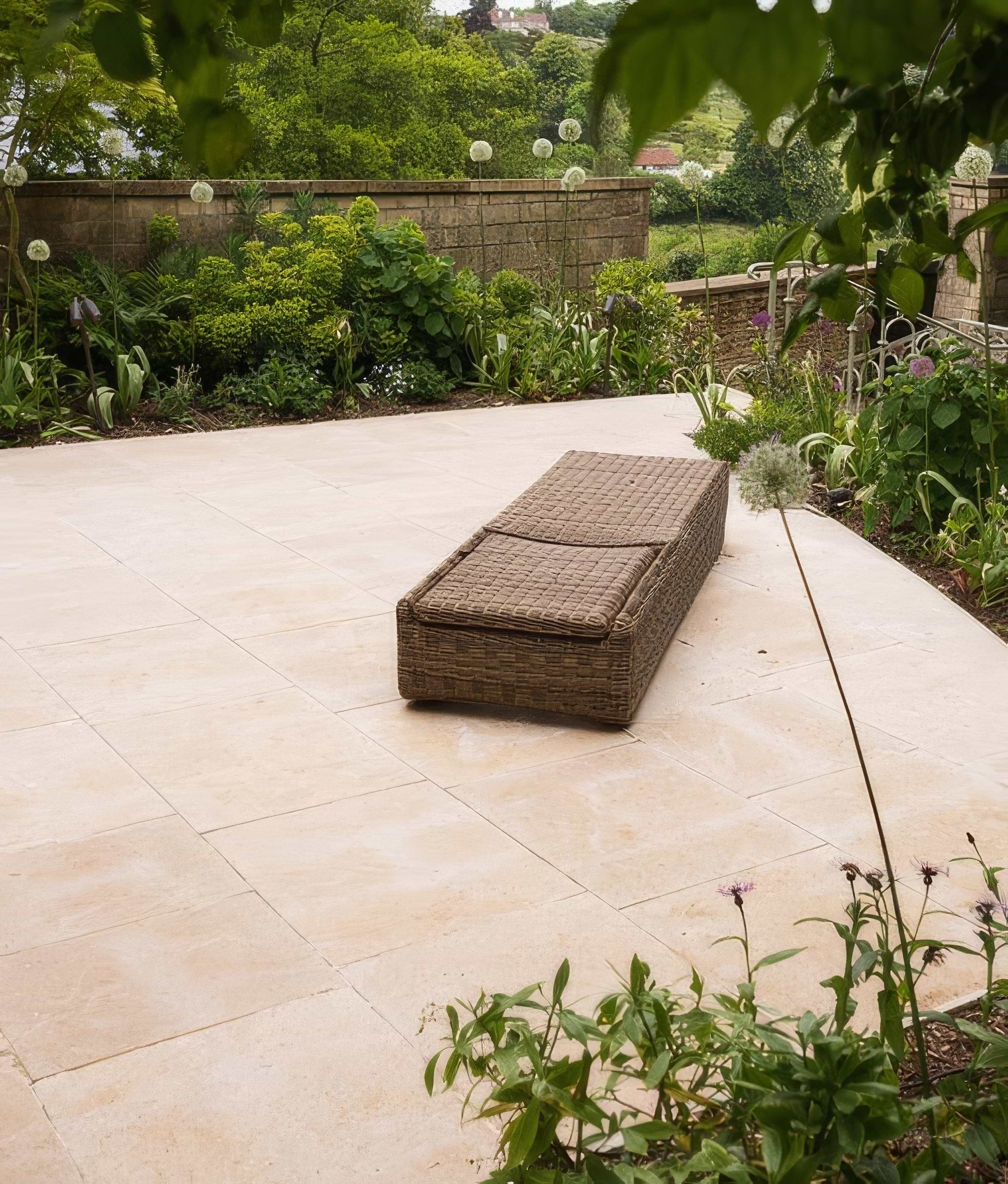Buscot Limestone Paving Tumbled & Etched Finish By Hyperion Tiles