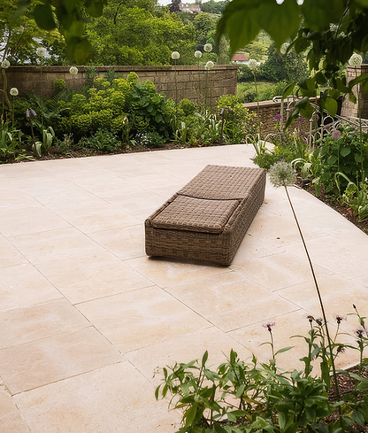 Buscot Limestone Paving Tumbled & Etched Finish By Hyperion Tiles