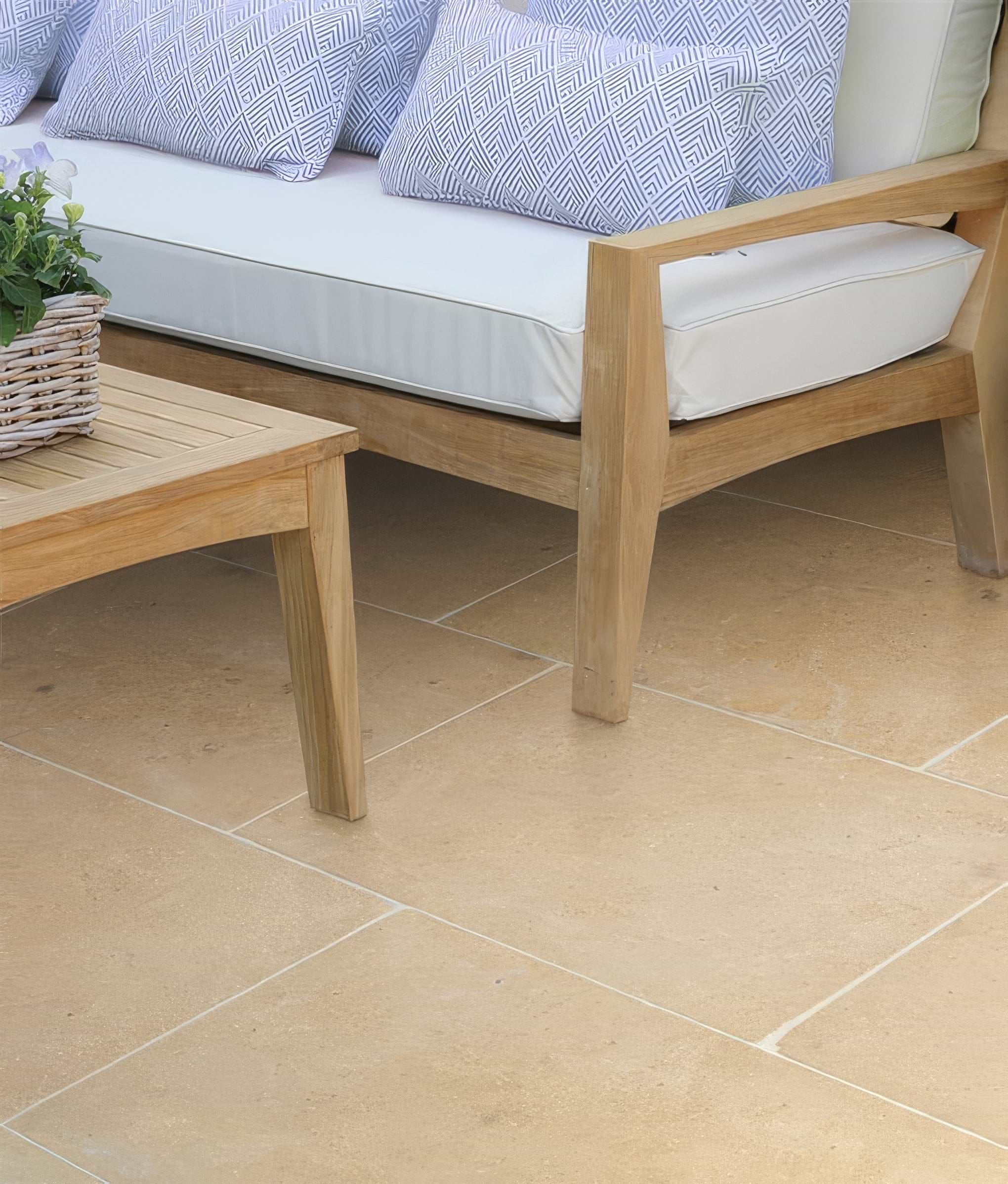 Buscot Limestone Paving Tumbled & Etched Finish By Hyperion Tiles