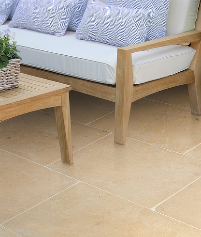 Buscot Limestone Paving Tumbled & Etched Finish By Hyperion Tiles