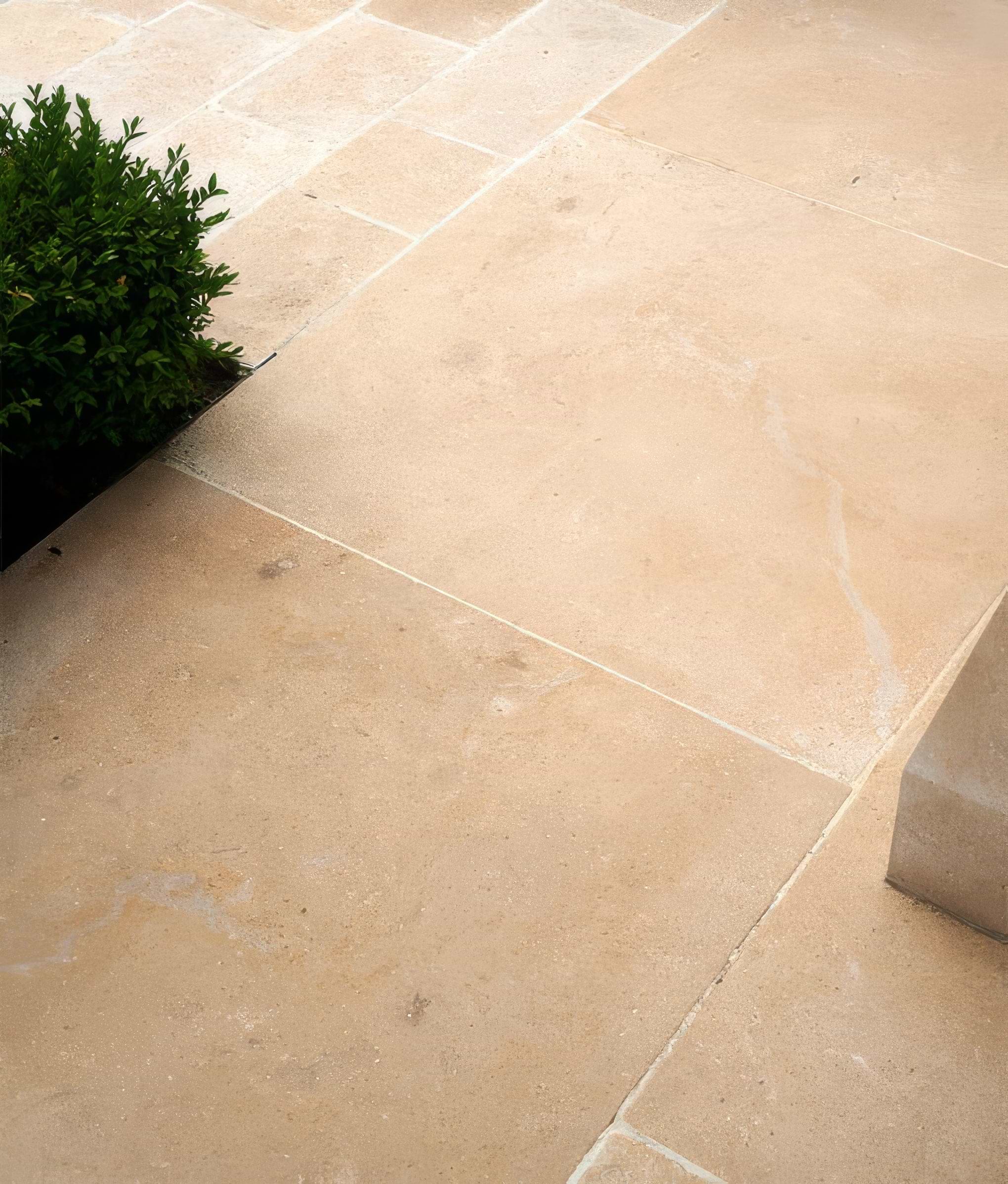 Buscot Limestone Paving Tumbled & Etched Finish By Hyperion Tiles
