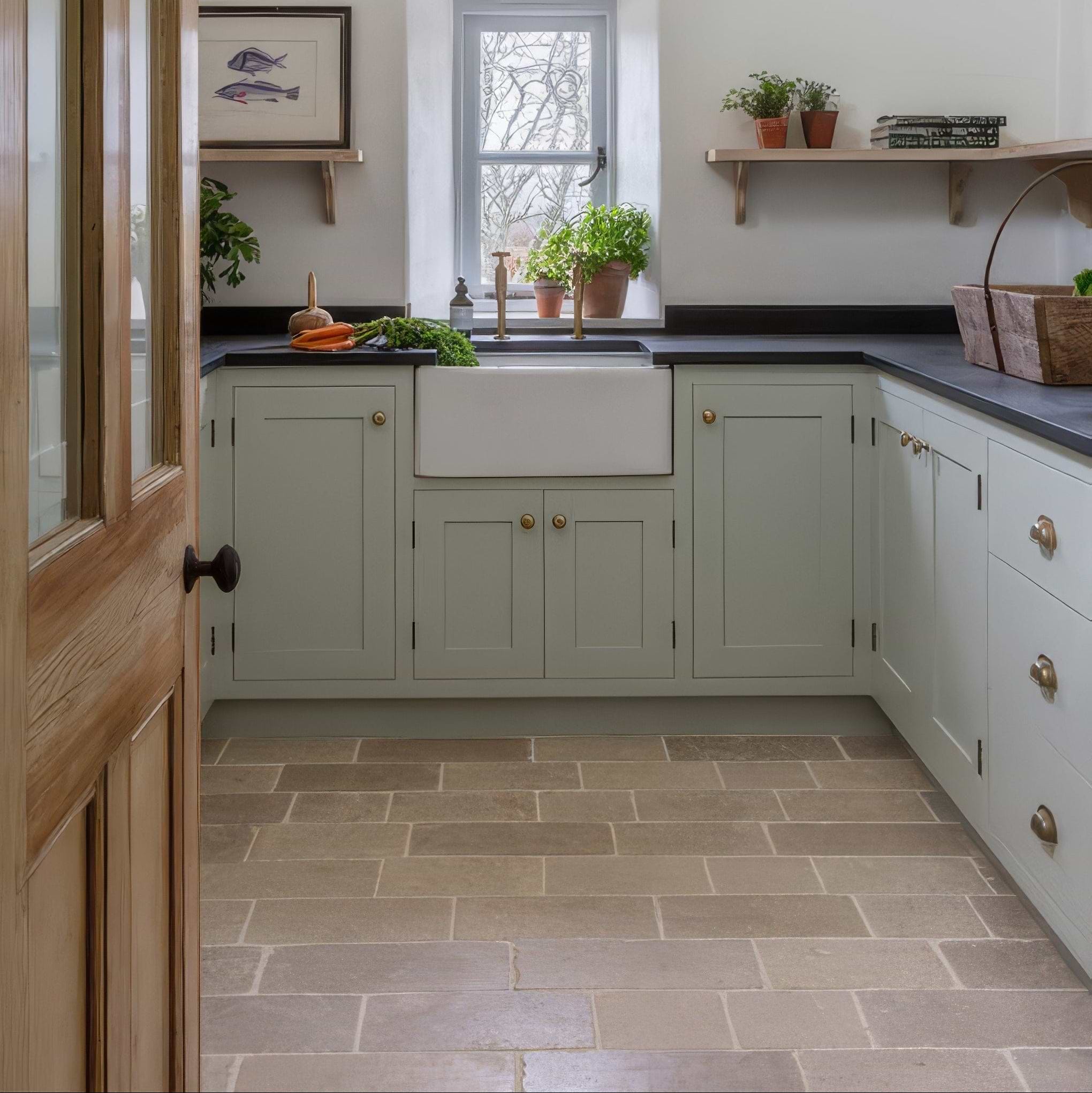 Buscot Limestone Cobble Tumbled & Etched Finish By Hyperion Tiles