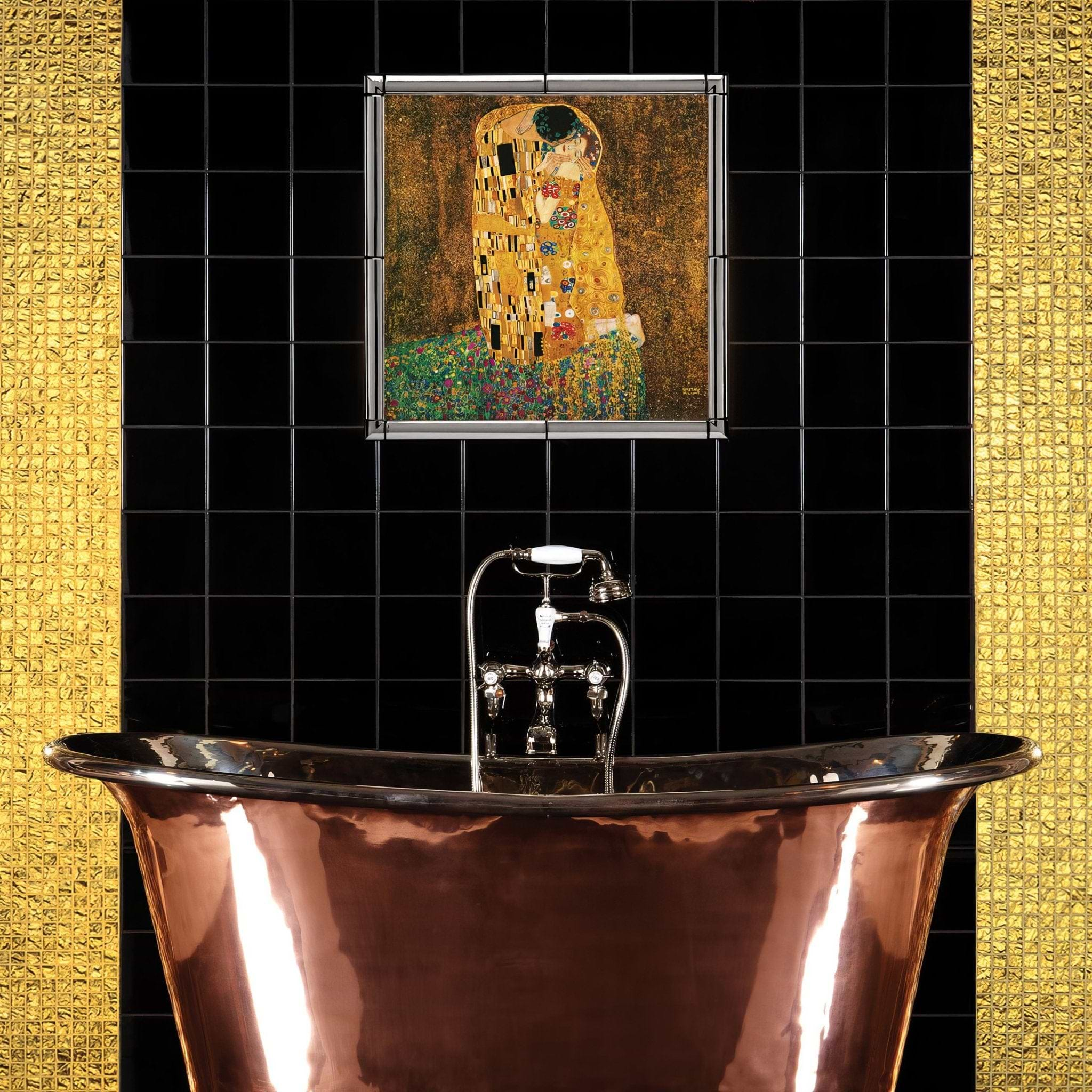 Byzantium Gem Gold Rush Glass Mosaic - Hyperion Tiles