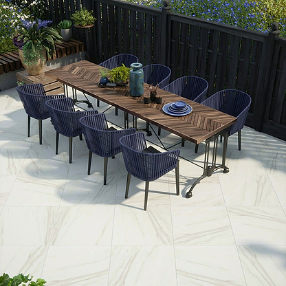 Calacatta Gold Matt Porcelain Paving - Hyperion Tiles