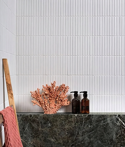 Candy Cane Porcelain Mosaic Peppermint - Hyperion Tiles